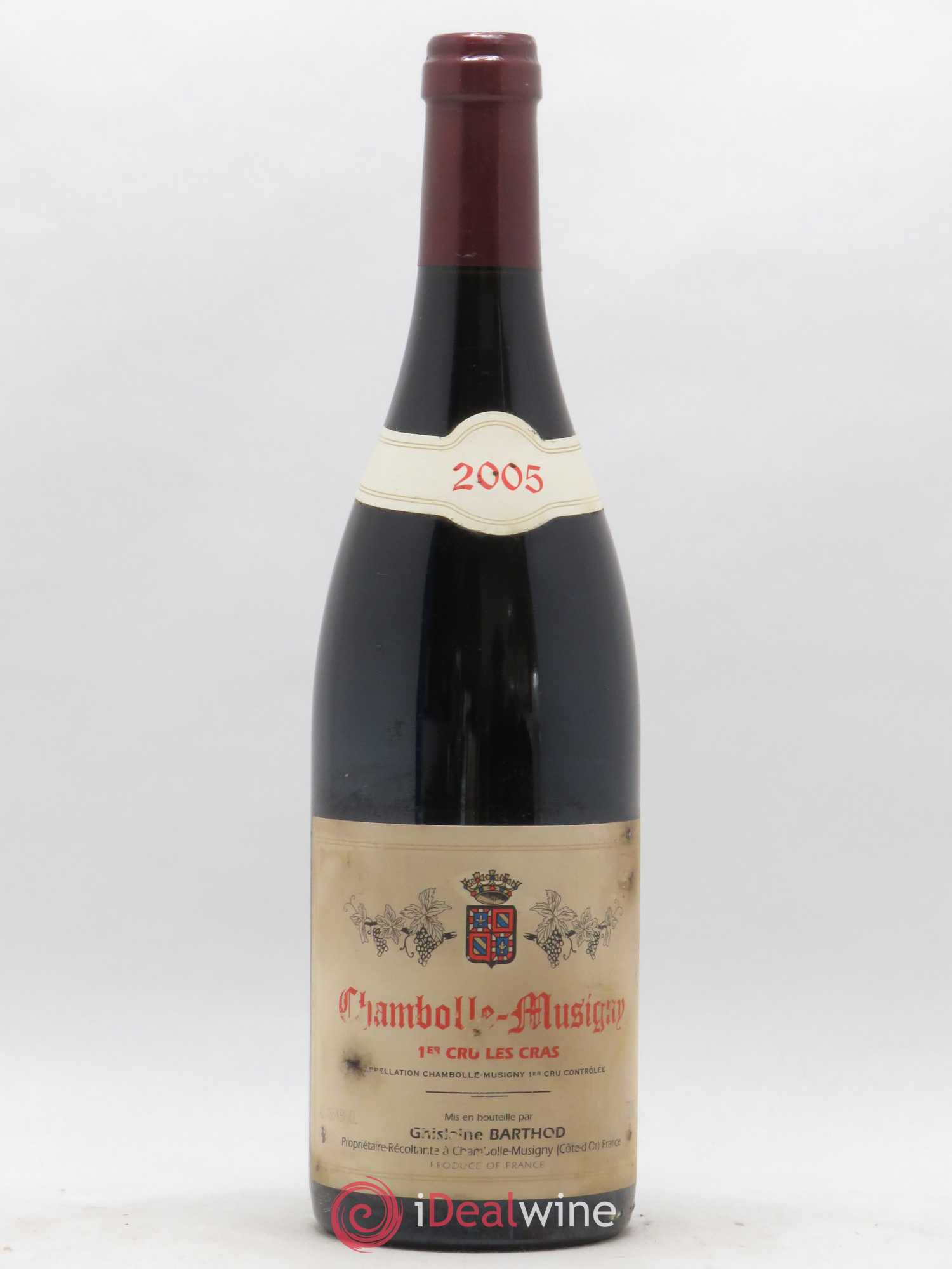 Chambolle-Musigny 1er Cru Les Cras Ghislaine Barthod 2005 - Lot de 1 bouteille - 0