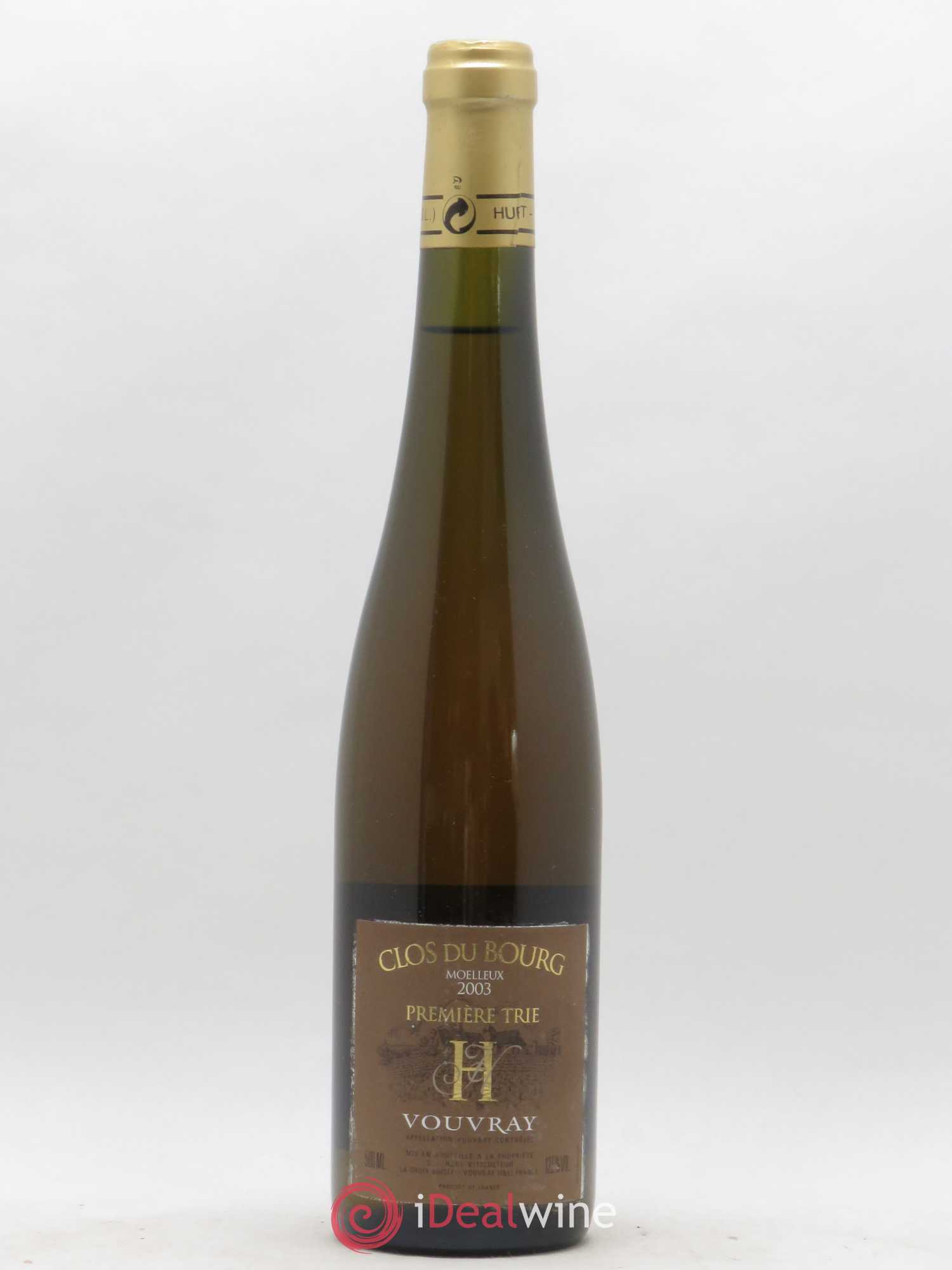 Vouvray Clos du Bourg Moelleux 1ère trie Domaine Huet 50 cl 2003 - Lotto di 1 bottiglia - 0