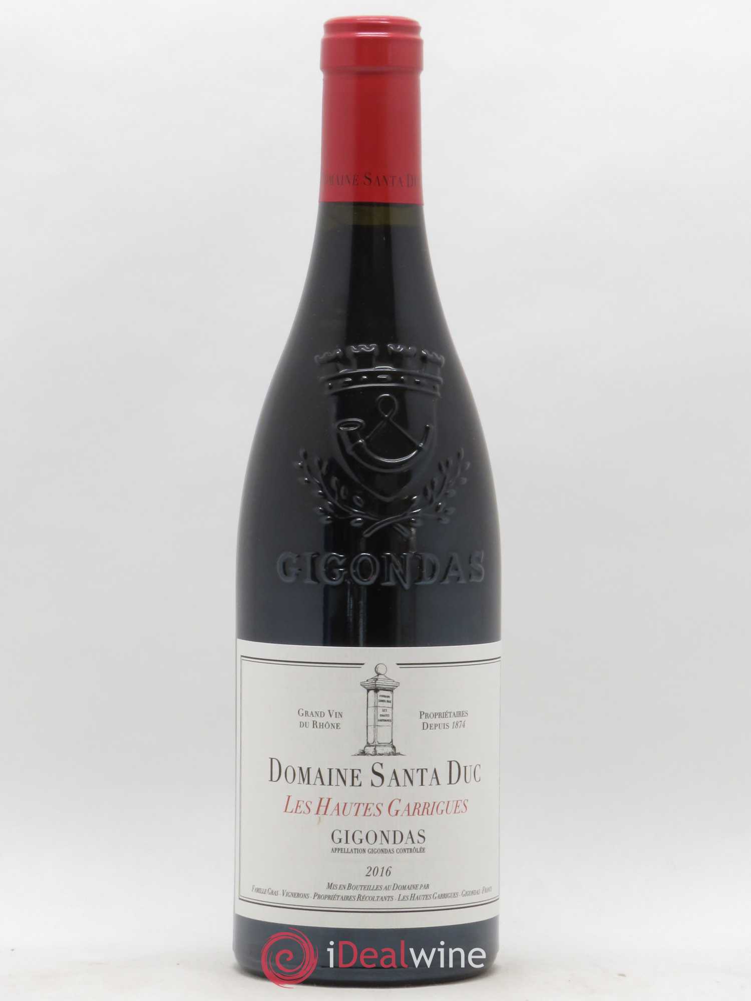 Gigondas Santa Duc (Domaine) Hautes Garrigues Famille Gras 2016 - Lot de 1 bouteille - 0
