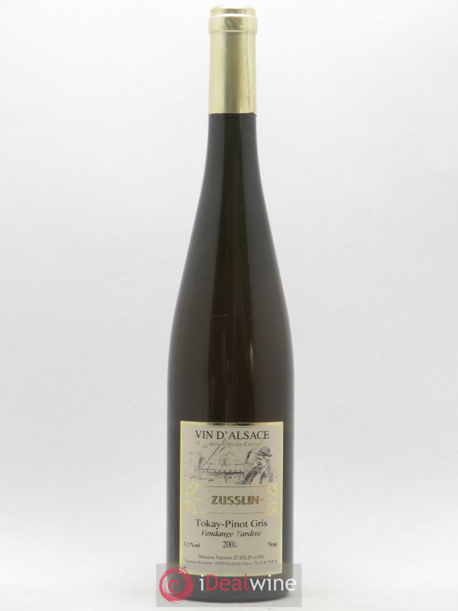 Pinot Gris (Tokay) Vendanges Tardives Zusslin 2000 - Lotto di 1 bottiglia - 0