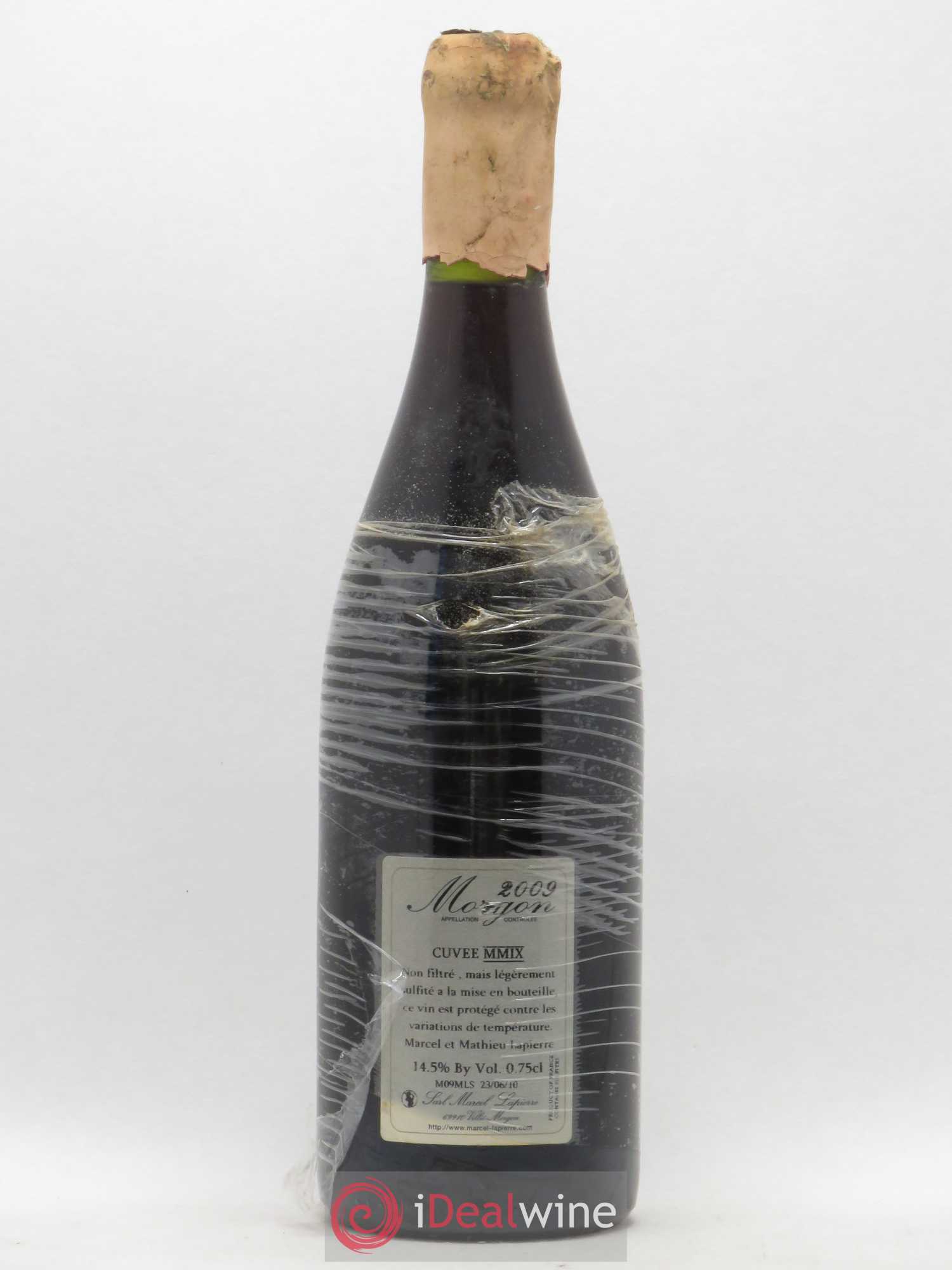 Morgon Cuvée Marcel Lapierre Marcel Lapierre (Domaine) 2009 - Lot de 1 bouteille - 1