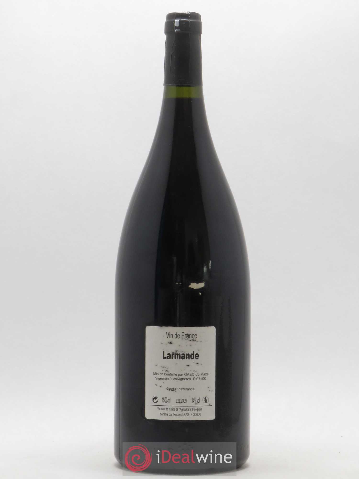 Vin de France Domaine du Mazel Cuvée Larmande 2009 - Posten von 1 Magnum - 1