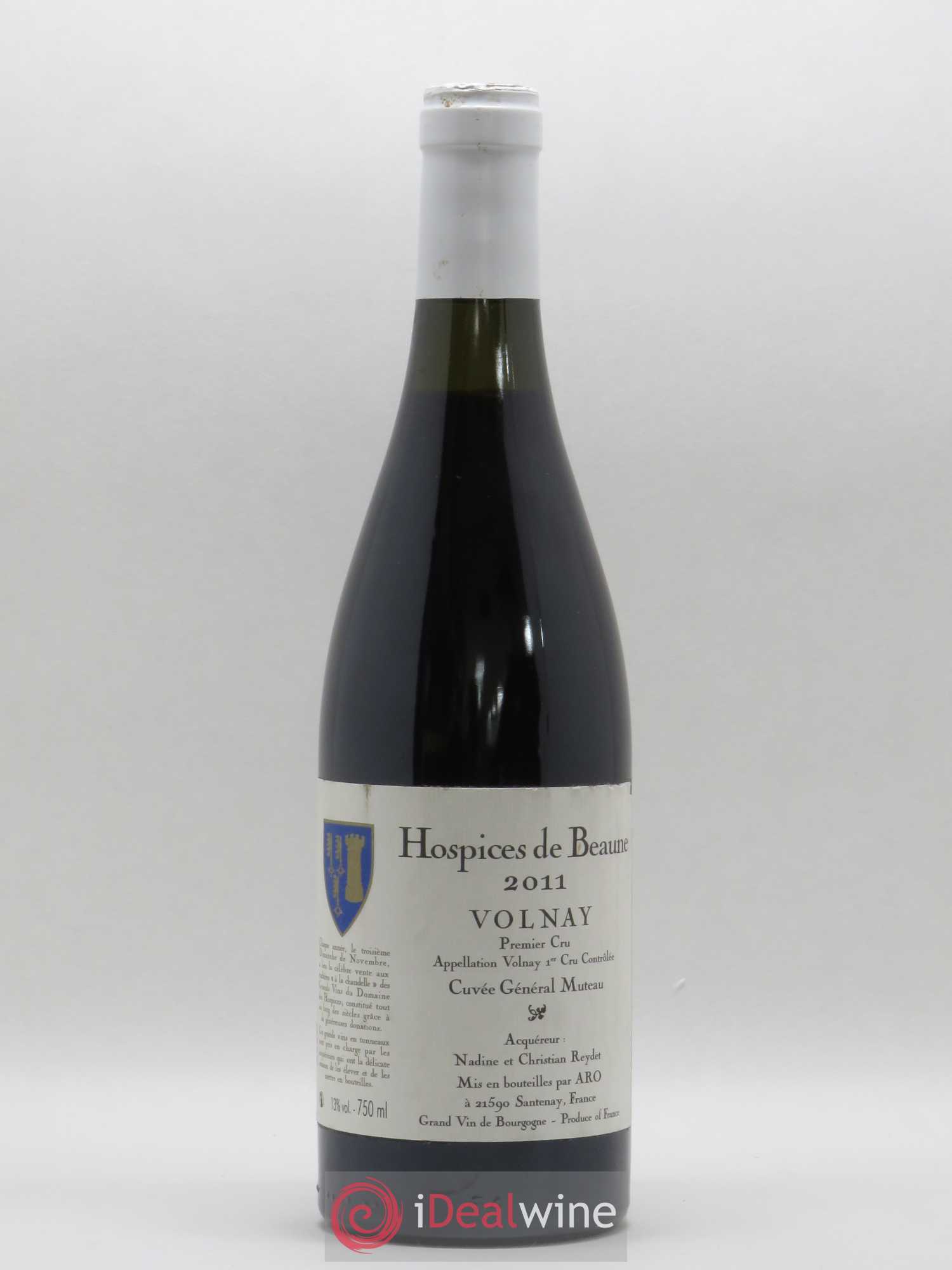 Volnay 1er Cru Cuvée Général Muteau Hospices de Beaune 2011 - Lot de 1 bouteille - 0