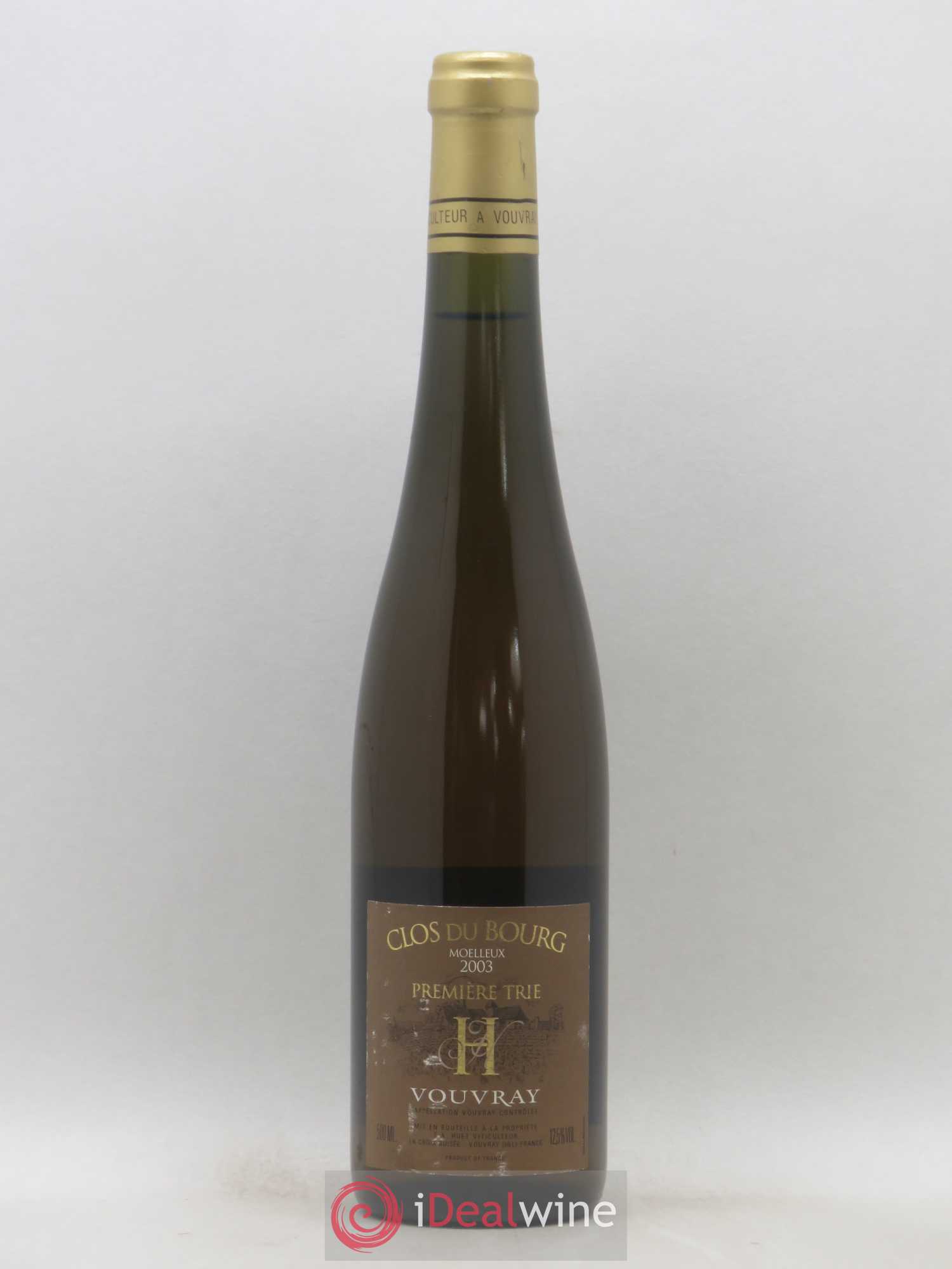 Vouvray Clos du Bourg Moelleux 1ère trie Domaine Huet 50CL 2003 - Lotto di 1 bottiglia - 0