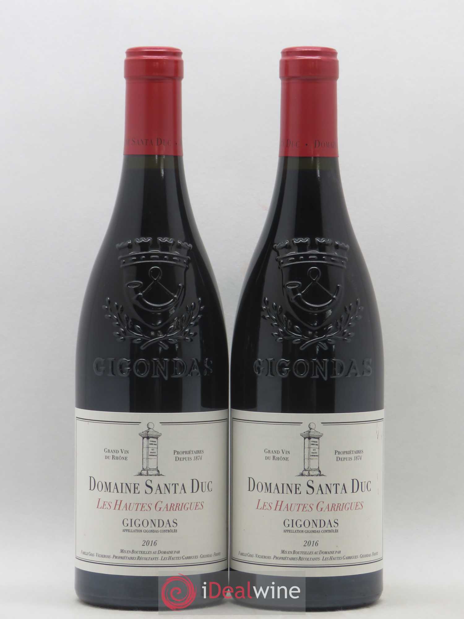 Gigondas Les Hautes Garrigues Domaine Santa Duc 2016 - Posten von 2 Flaschen - 0