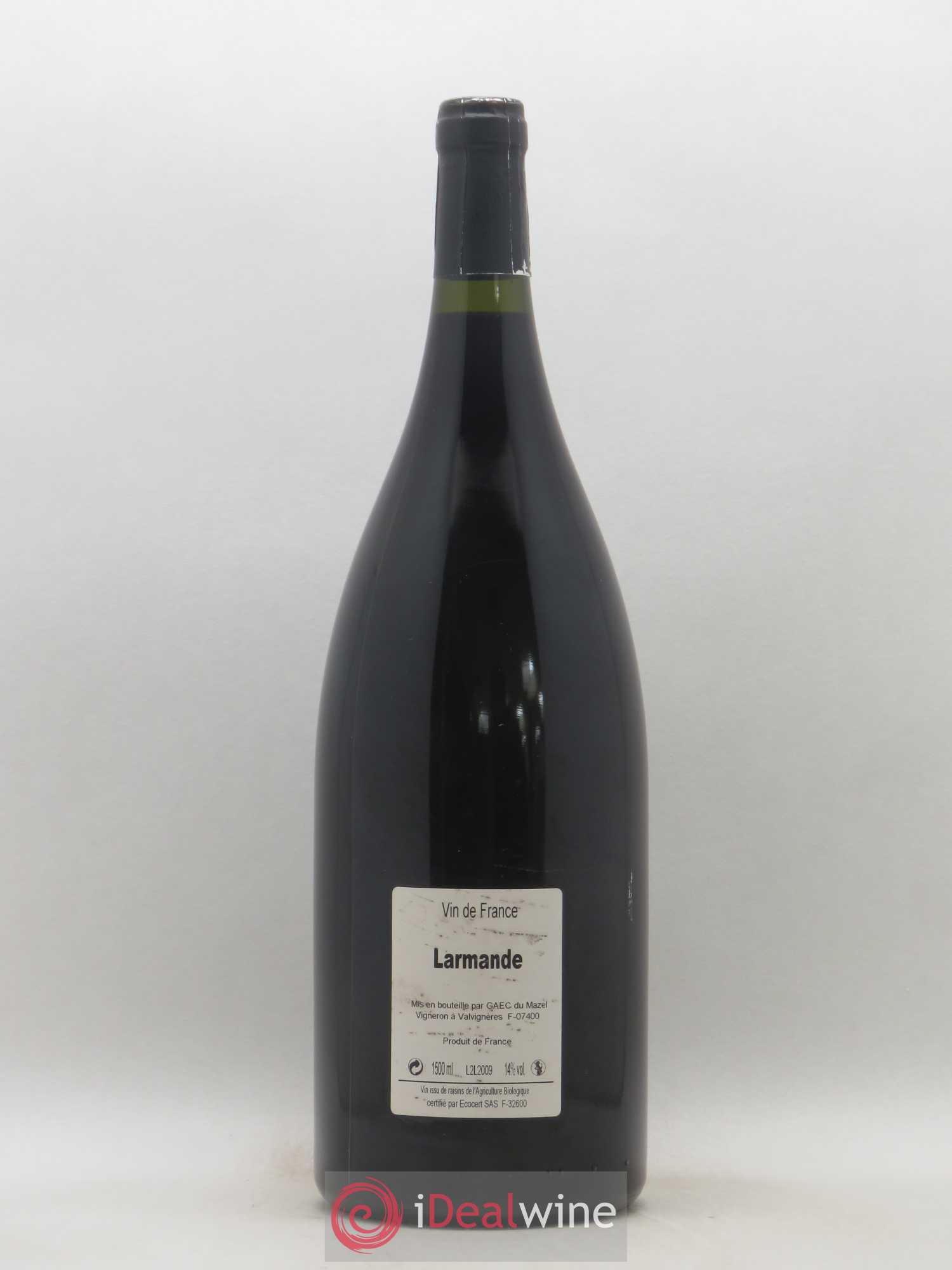 Vin de France Larmande Domaine Le Mazel 2009 - Posten von 1 Magnum - 1