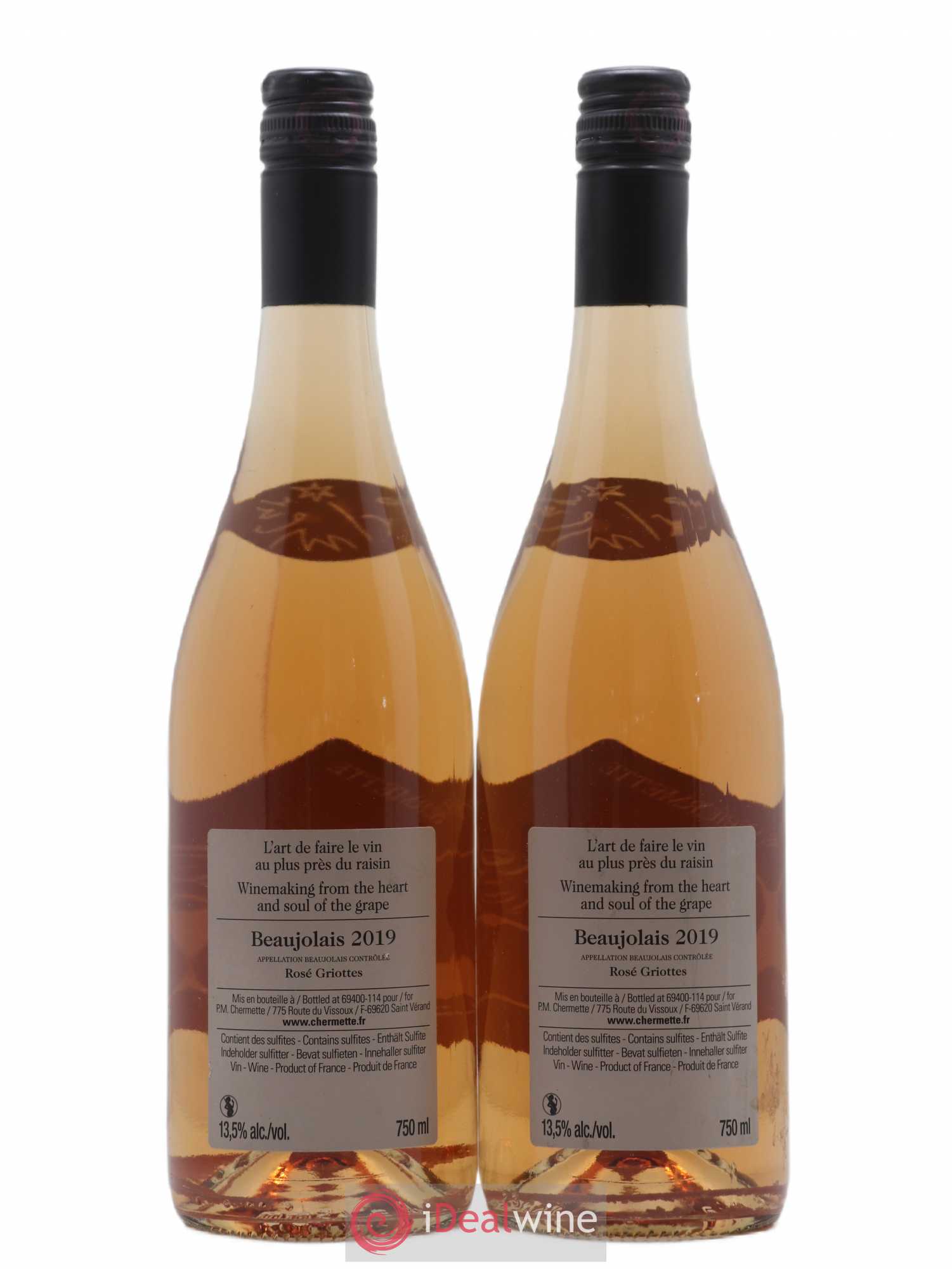 Beaujolais Griottes Pierre-Marie Chermette 2019 - Lot de 2 bouteilles - 1
