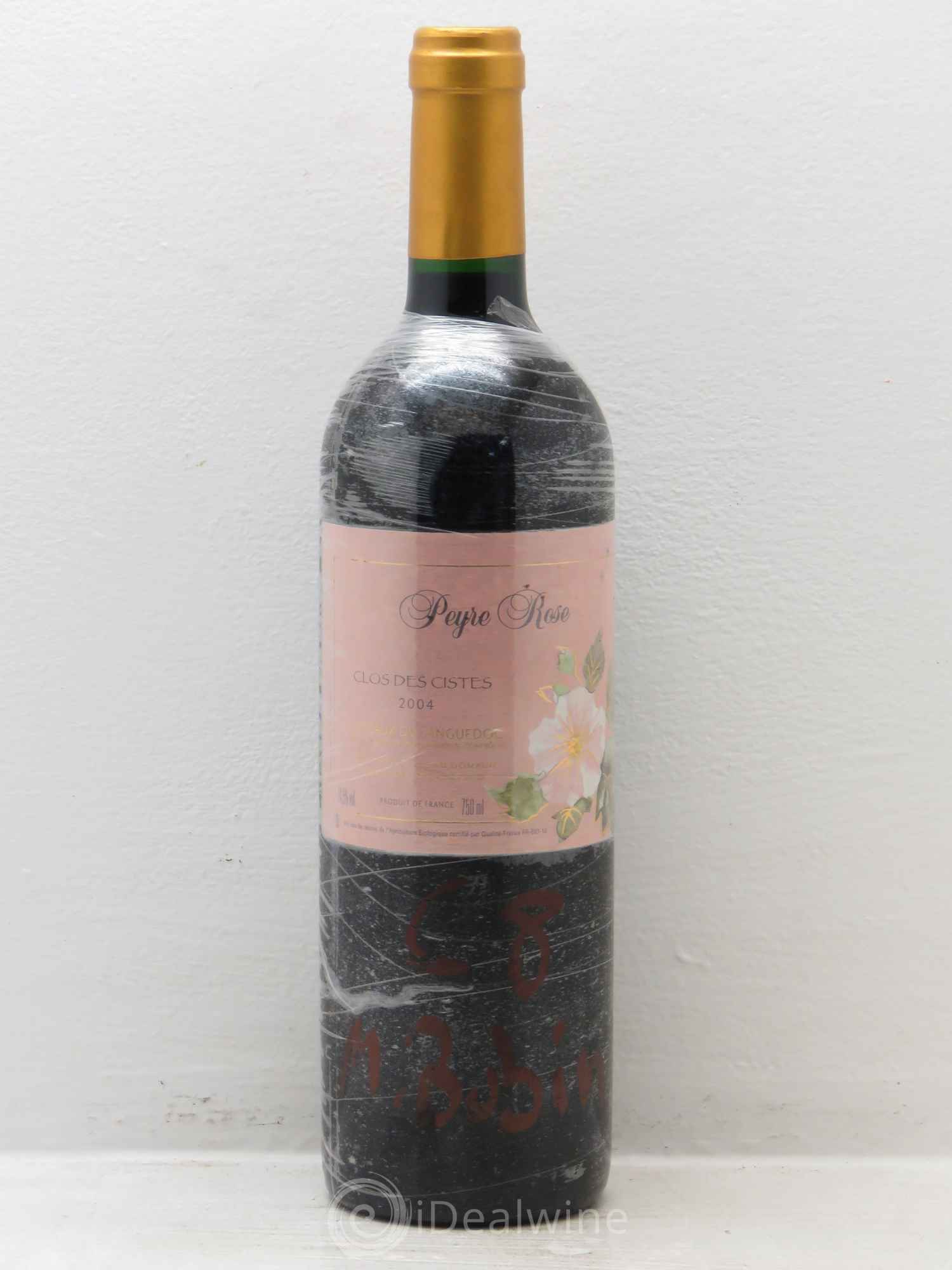 Vin de France (anciennement Coteaux du Languedoc) Domaine Peyre Rose Les Cistes Marlène Soria 2004 - Lot de 1 bouteille - 0