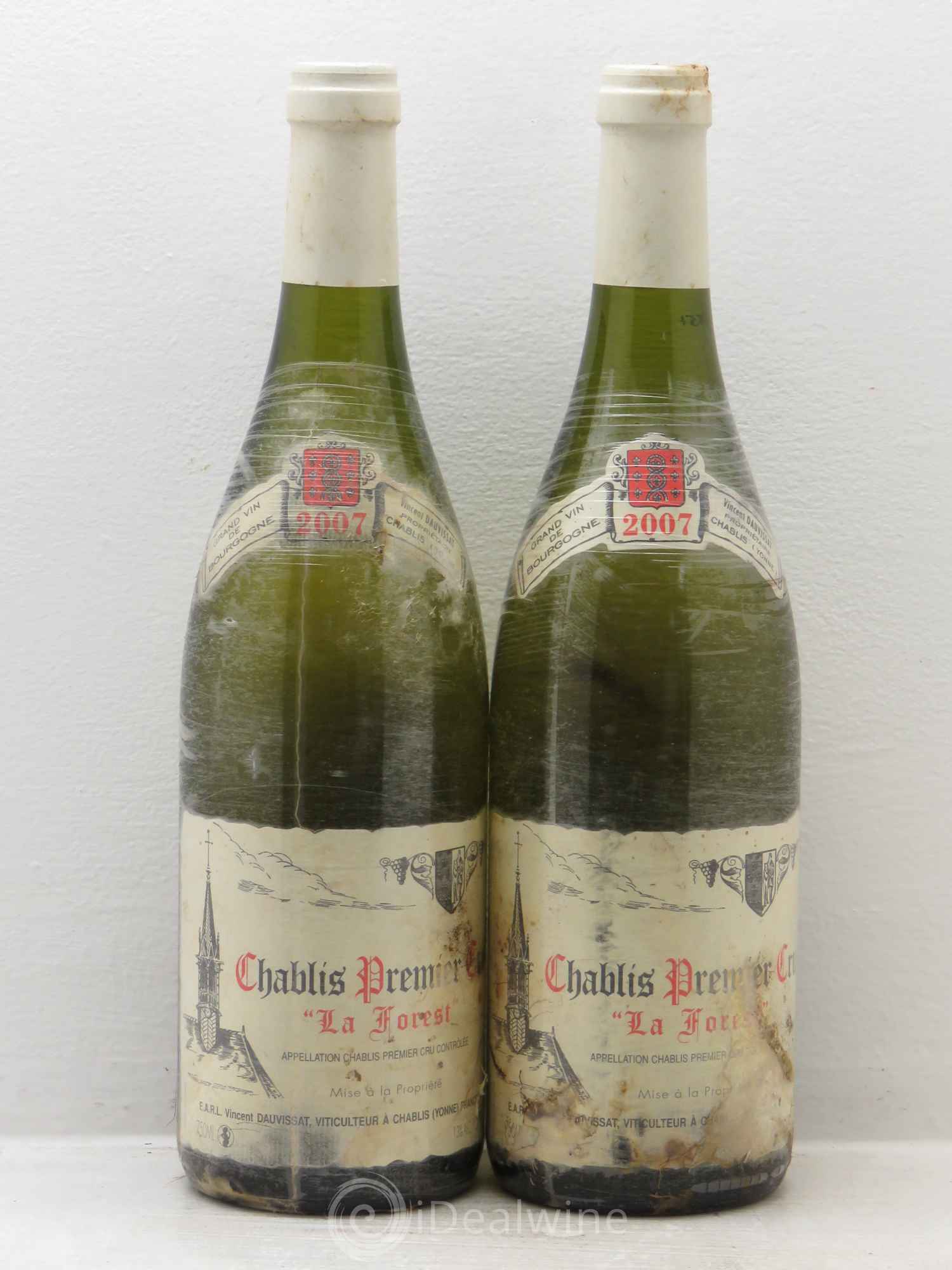 Chablis 1er Cru La Forest Vincent Dauvissat (Domaine) 2007 - Lot de 2 bouteilles - 0