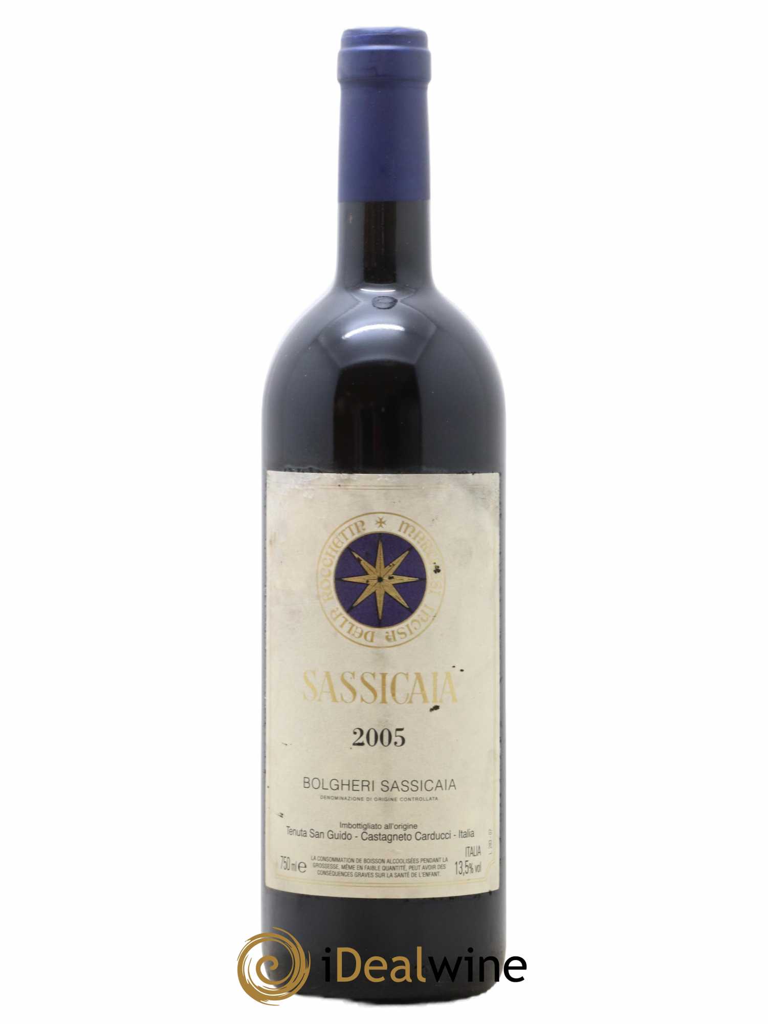 Bolgheri DOC Sassicaia Tenuta San Guido 2005 - Lot de 1 bouteille - 0