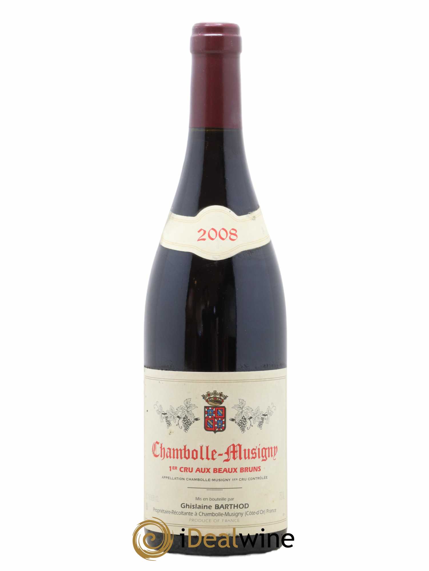 Chambolle-Musigny 1er Cru Aux Beaux Bruns Ghislaine Barthod 2008 - Lot de 1 bouteille - 0