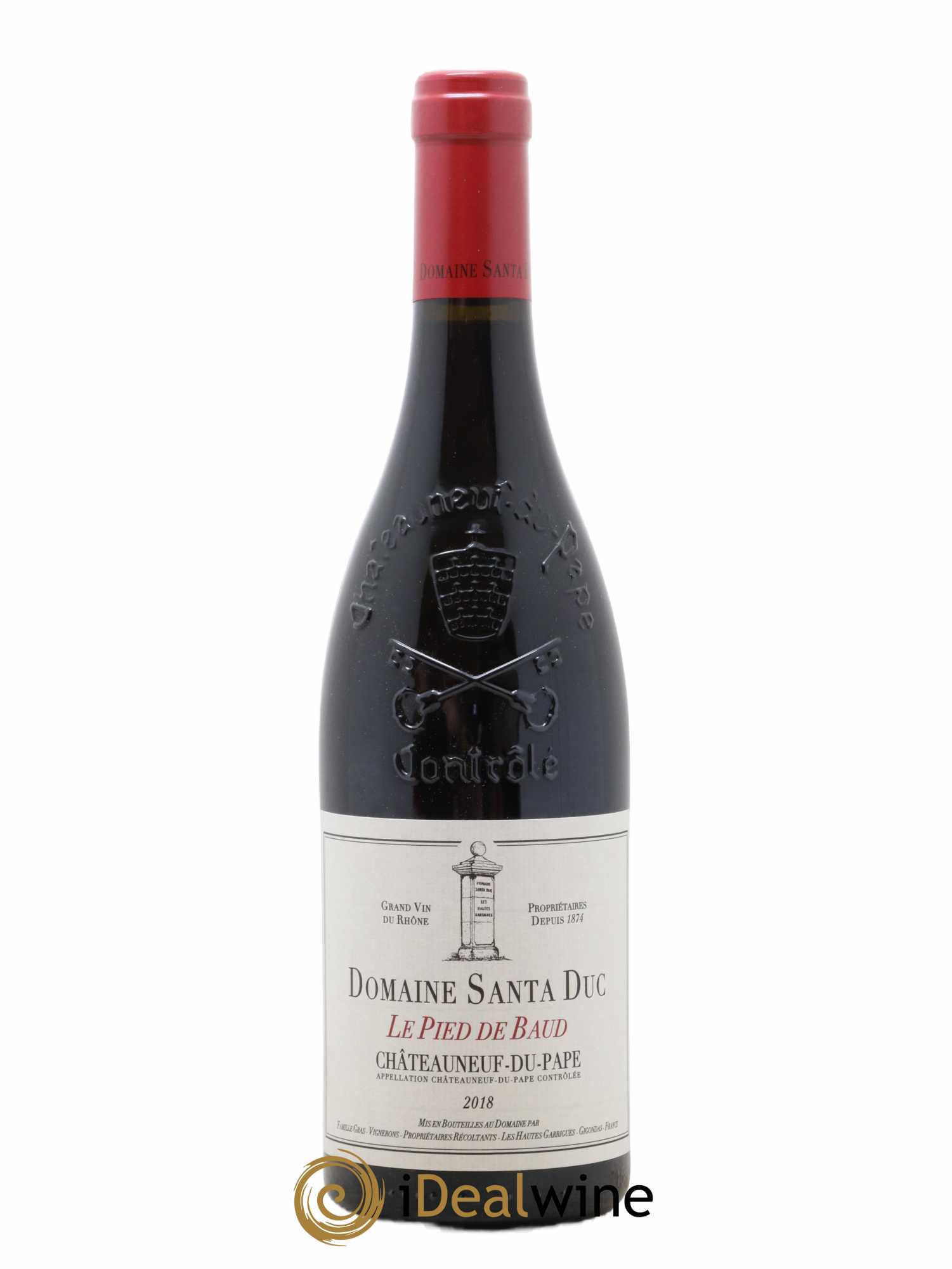 Châteauneuf-du-Pape Santa Duc (Domaine) Le Pied de Baud Famille Gras 2018 - Lot de 1 bouteille - 0