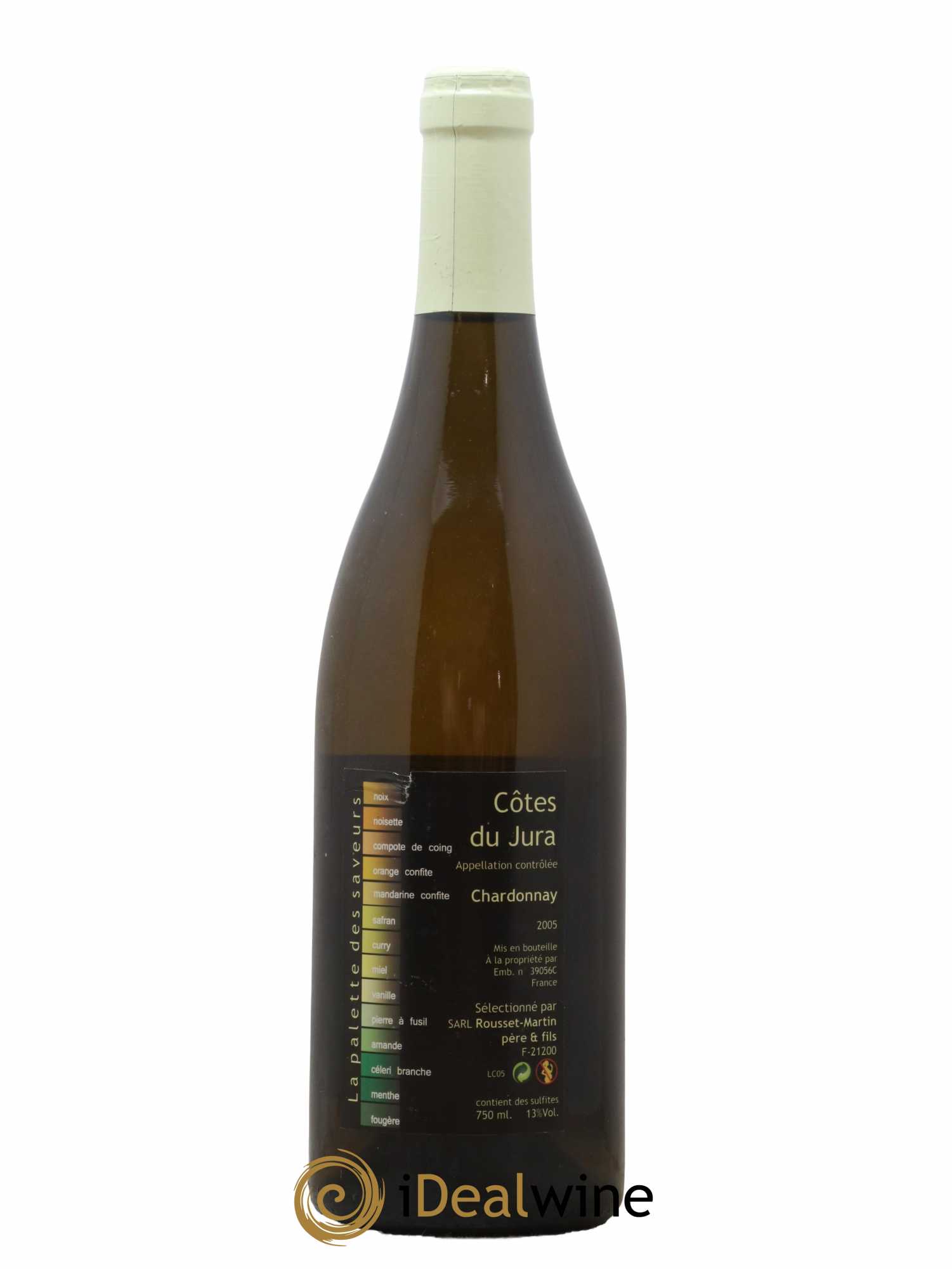 Côtes du Jura Chardonnay Rousset Martin 2005 - Lot de 1 bouteille - 1