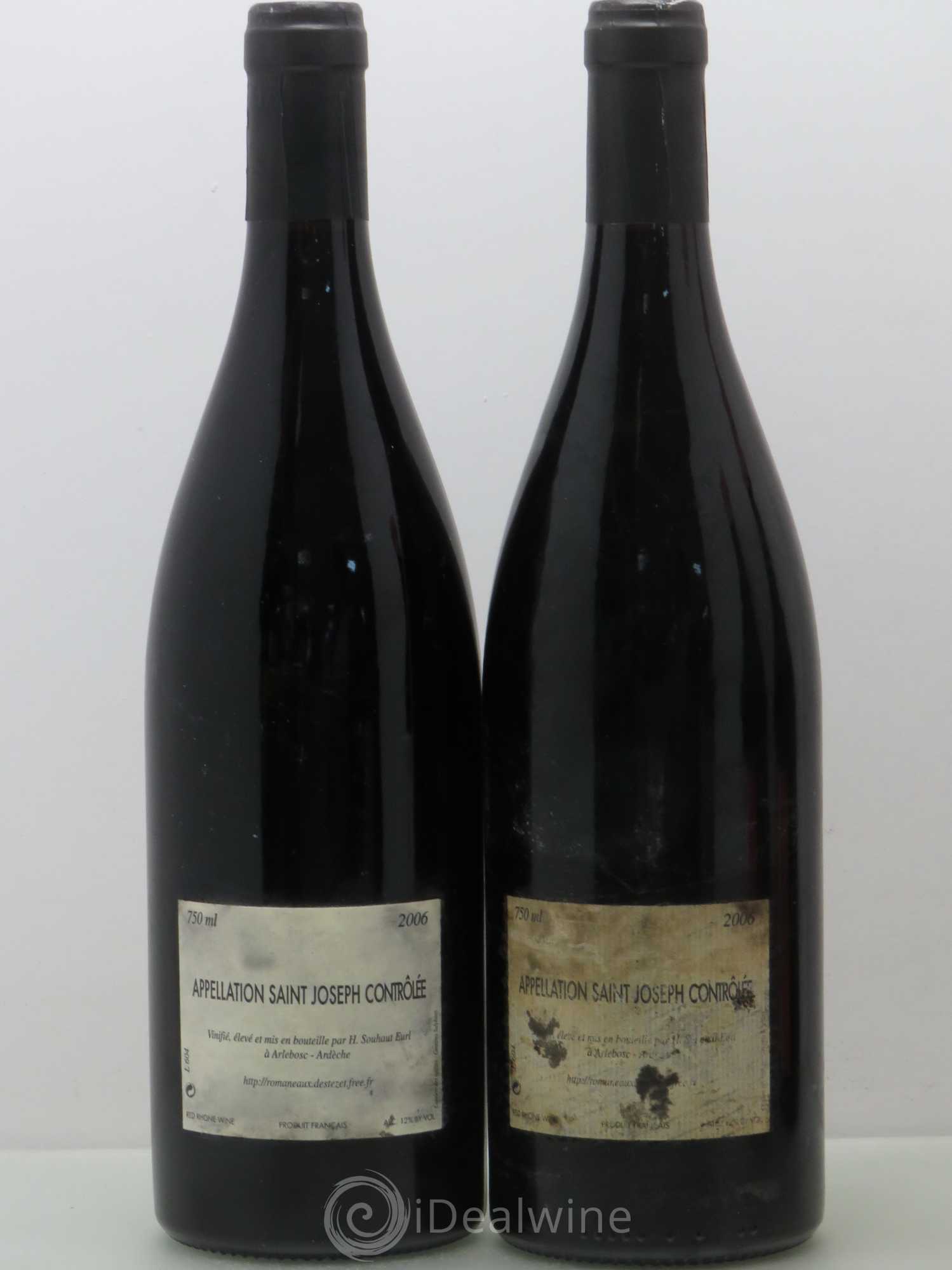 Saint-Joseph Saint Epine Hervé Souhault 2006 - Posten von 2 Flaschen - 1