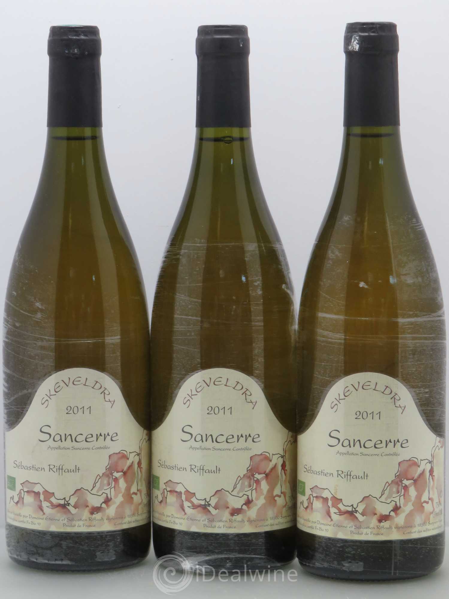Sancerre Skeveldra Sébastien Riffault 2011 - Lot of 3 bottles - 0