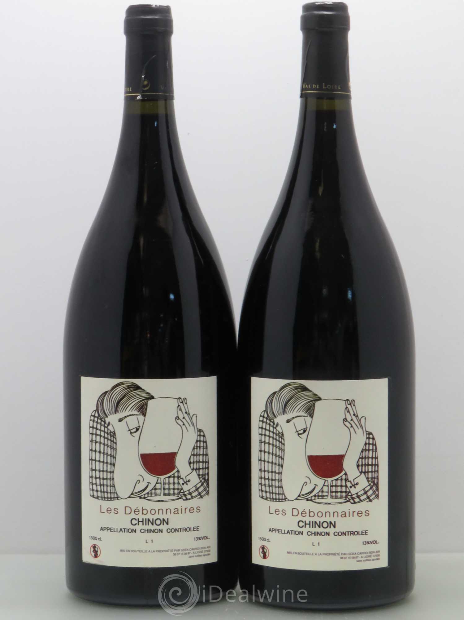 Chinon Les Débonnaires - Carroi Présumé 2011 - Posten von 2 Magnum - 0