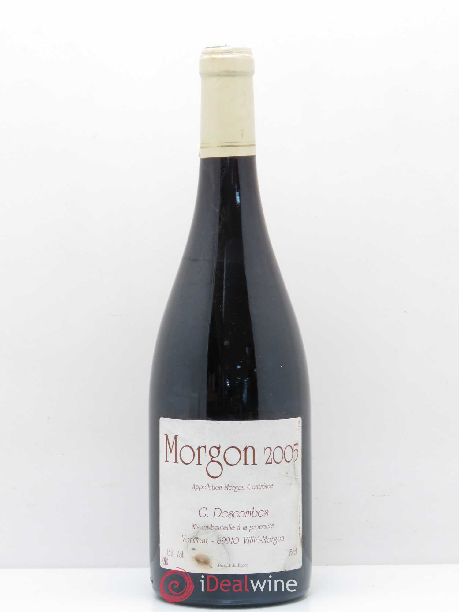 Morgon Georges Descombes 2005 - Lot de 1 bouteille - 0