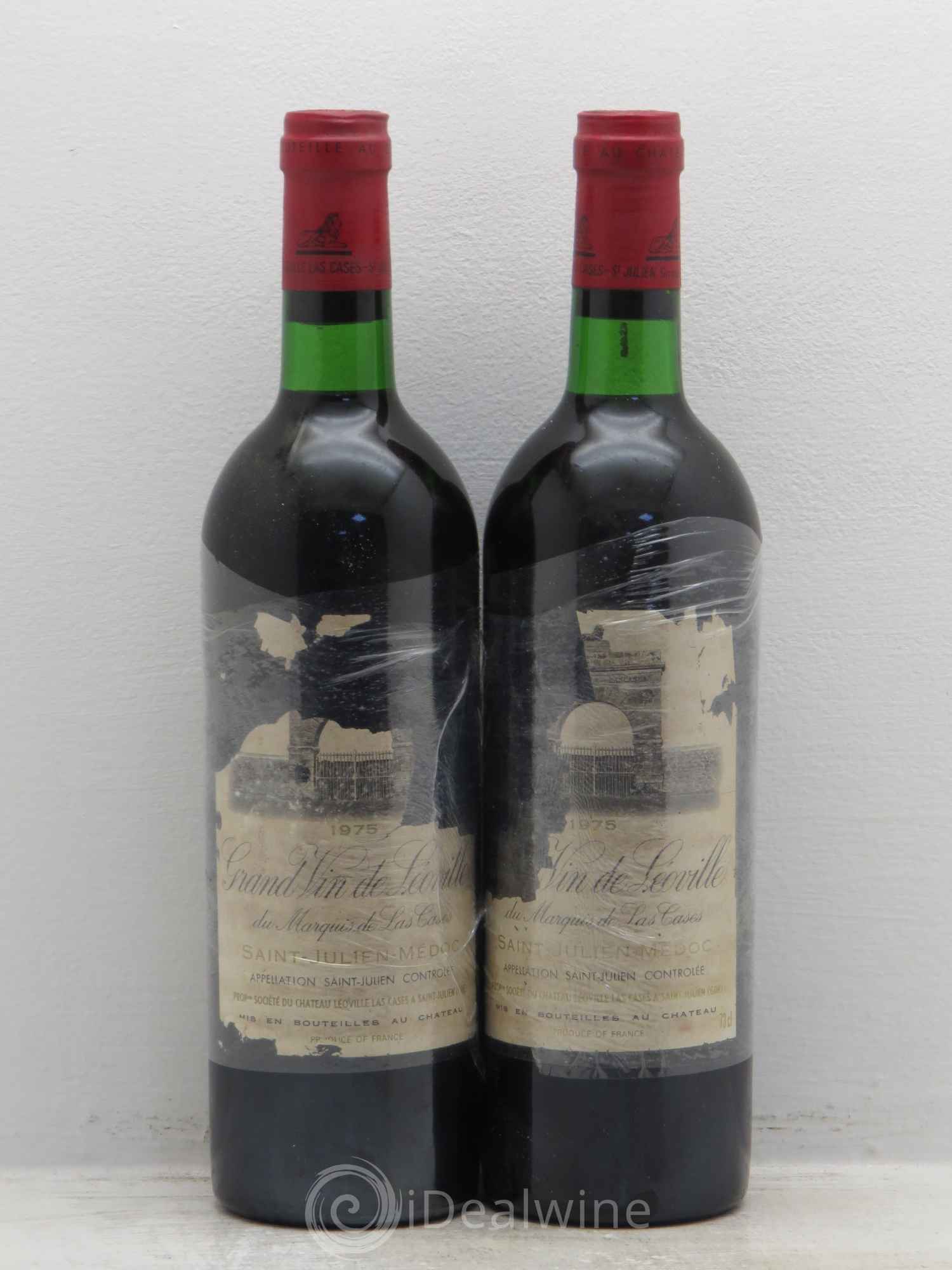 Château Léoville Las Cases 2ème Grand Cru Classé 1975 - Lot de 2 bouteilles - 0