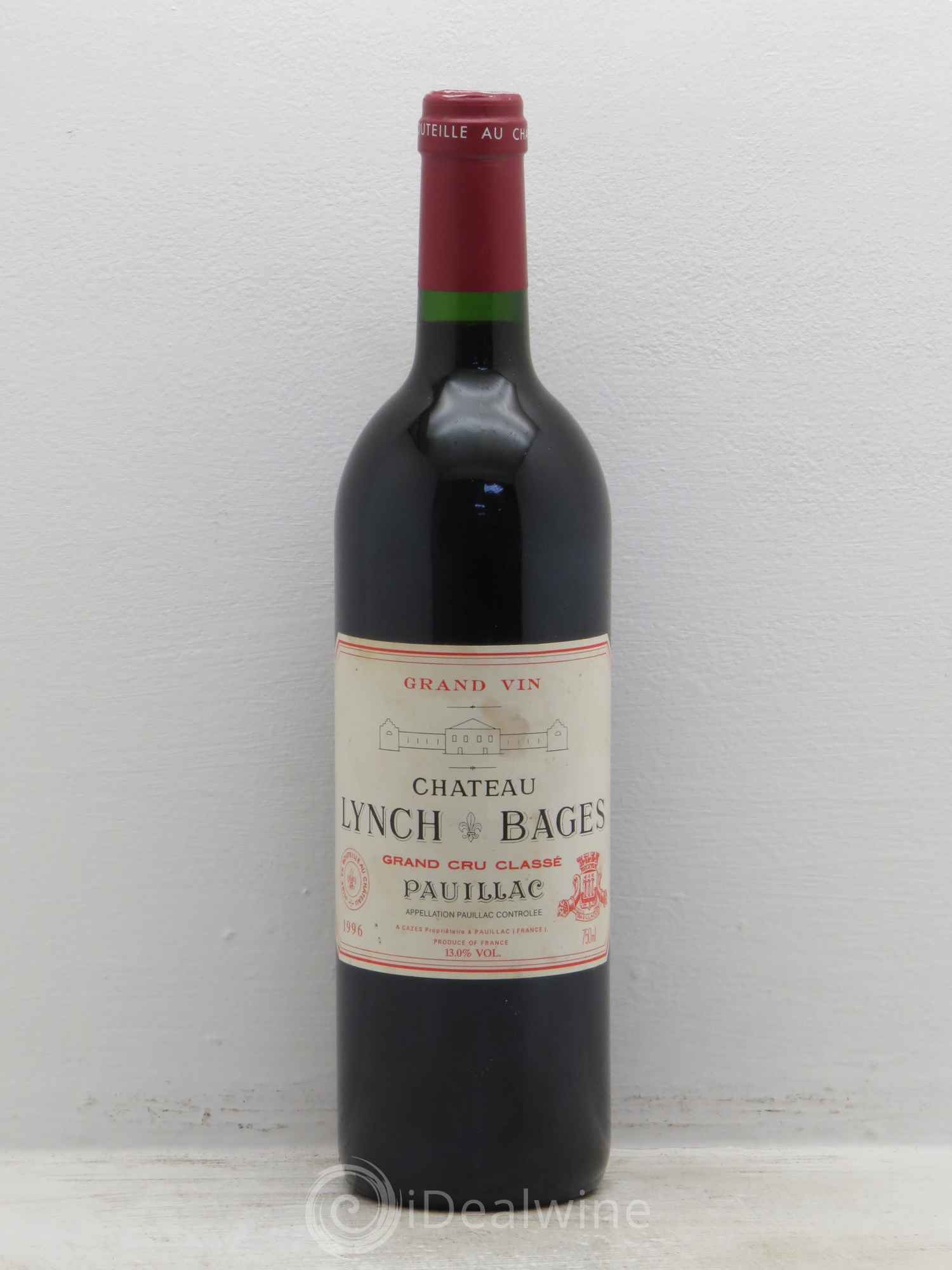 Château Lynch Bages 5ème Grand Cru Classé 1996 - Lot de 1 bouteille - 0