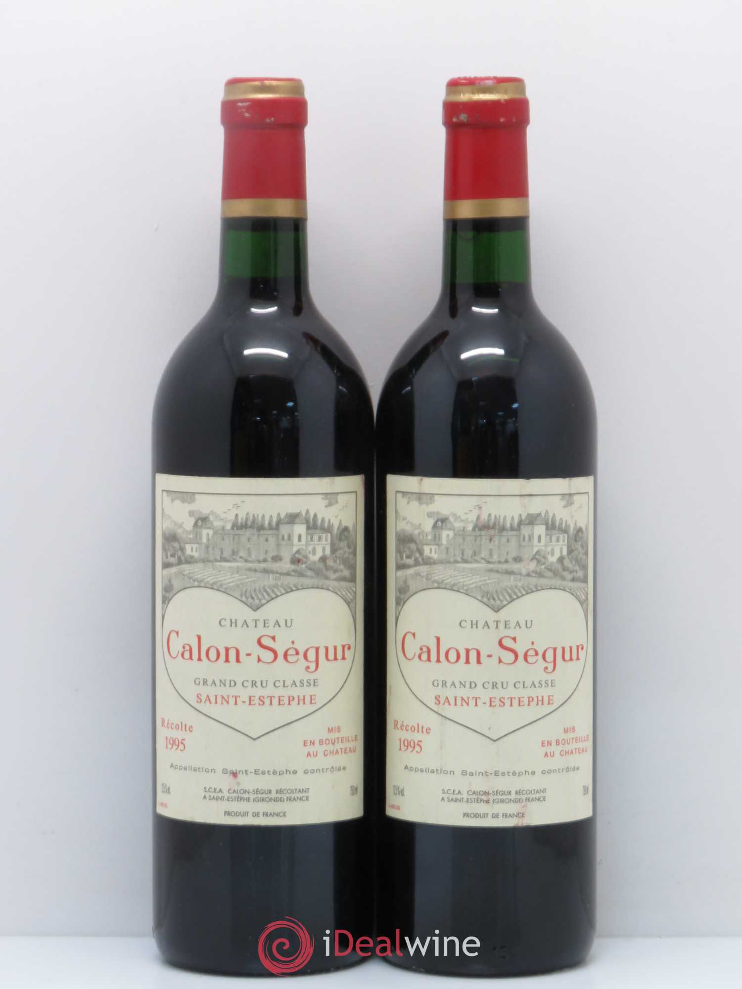 Château Calon Ségur 3ème Grand Cru Classé 1995 - Lot de 2 bouteilles - 0