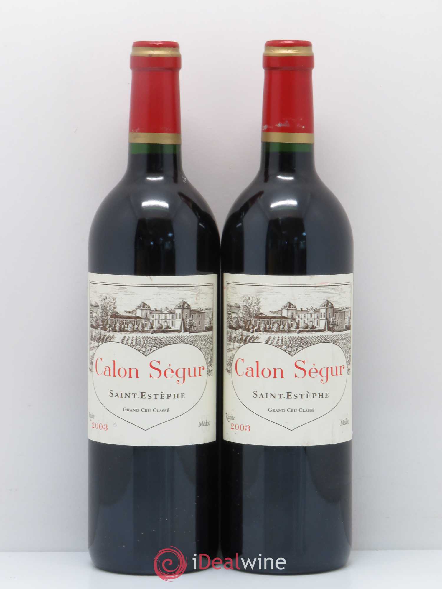 Château Calon Ségur 3ème Grand Cru Classé 2003 - Lot de 2 bouteilles - 0