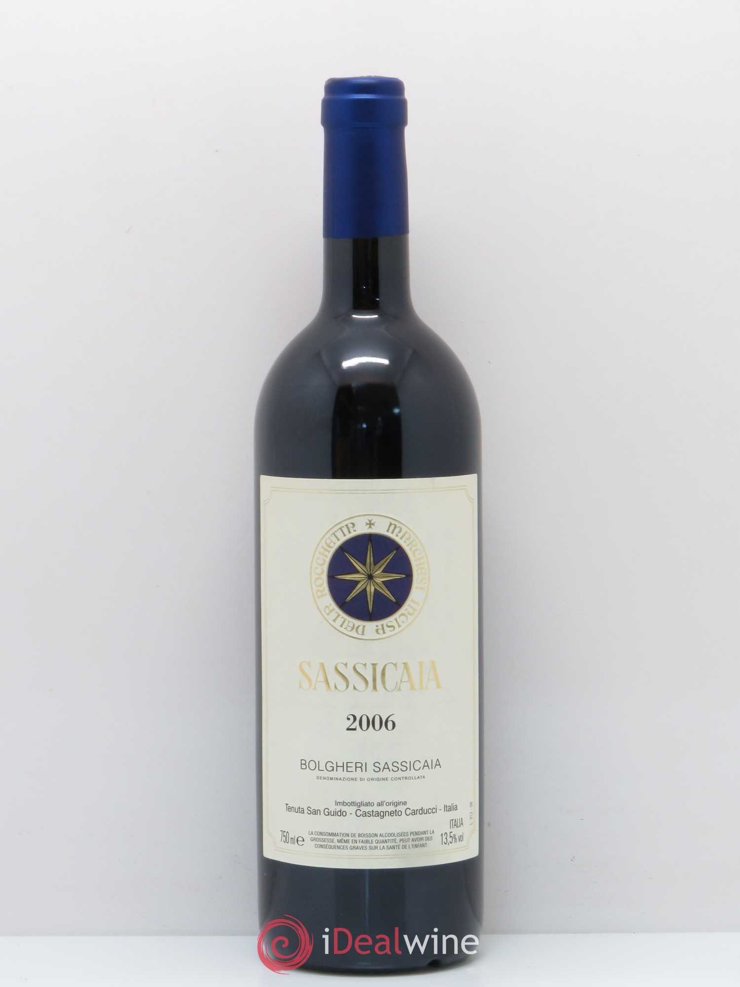 Bolgheri DOC Sassicaia Tenuta San Guido 2006 - Lot de 1 bouteille - 0