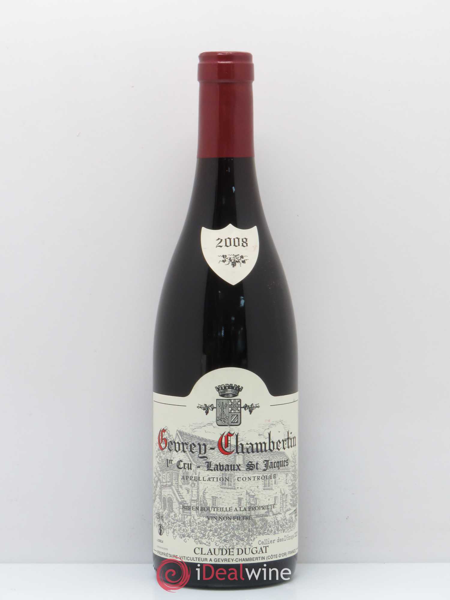 Gevrey-Chambertin 1er Cru Lavaux Saint-Jacques Claude Dugat 2008 - Lot de 1 bouteille - 0