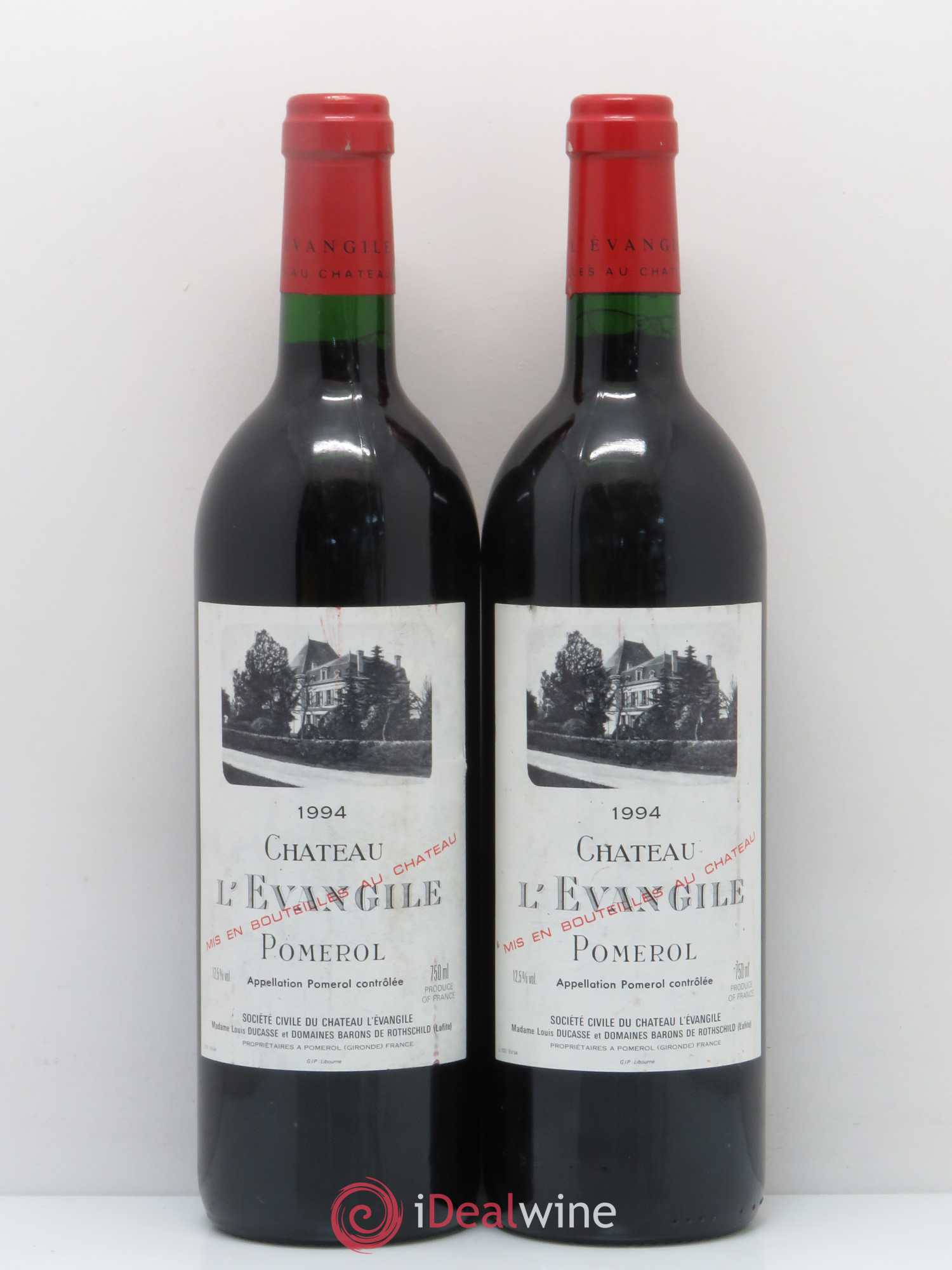 Château l' Évangile 1994 - Lot de 2 bouteilles - 0