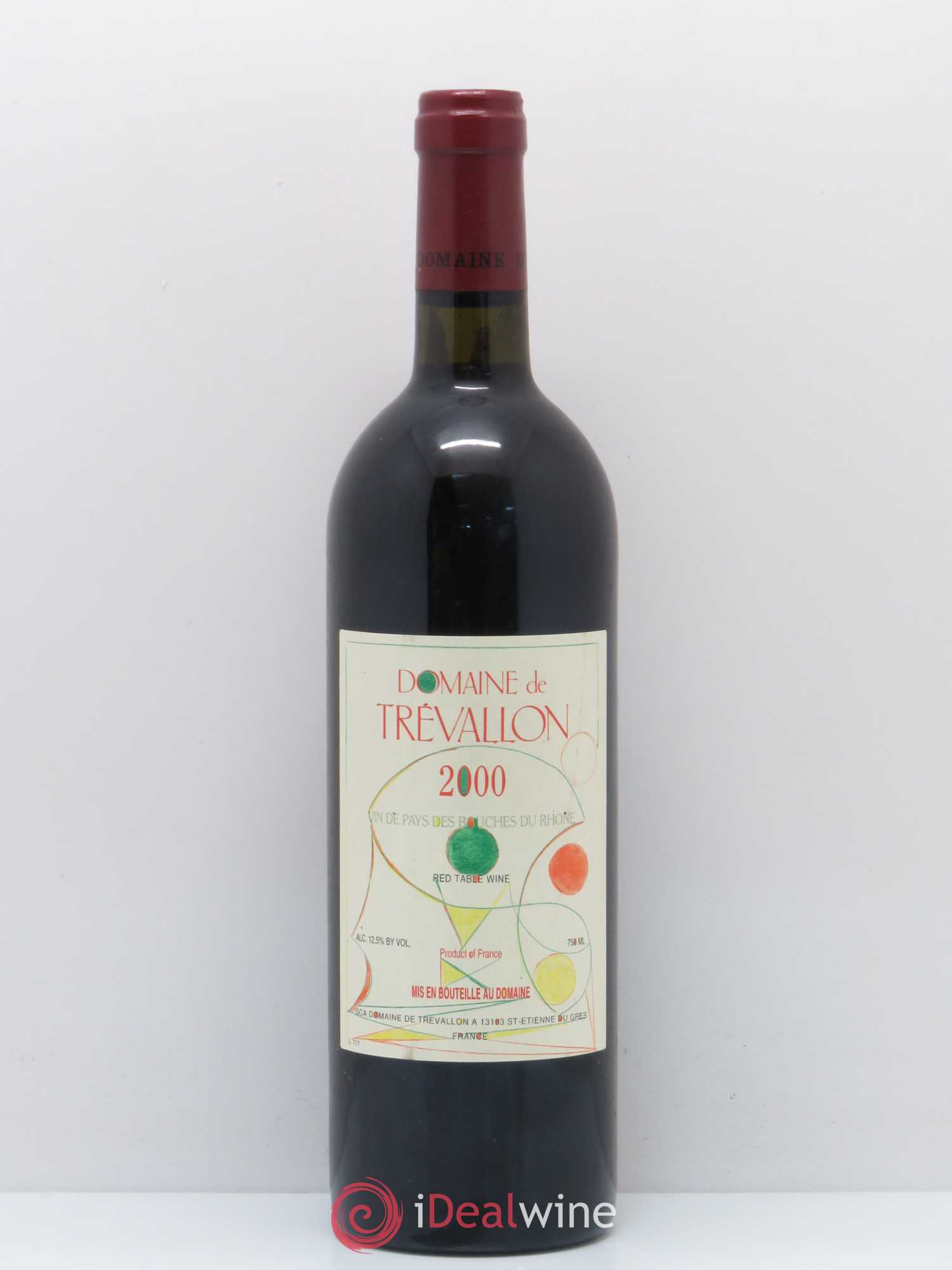 Coteaux d'Aix-en-Provence Trévallon (Domaine de) Eloi Dürrbach 2000 - Lot de 1 bouteille - 0