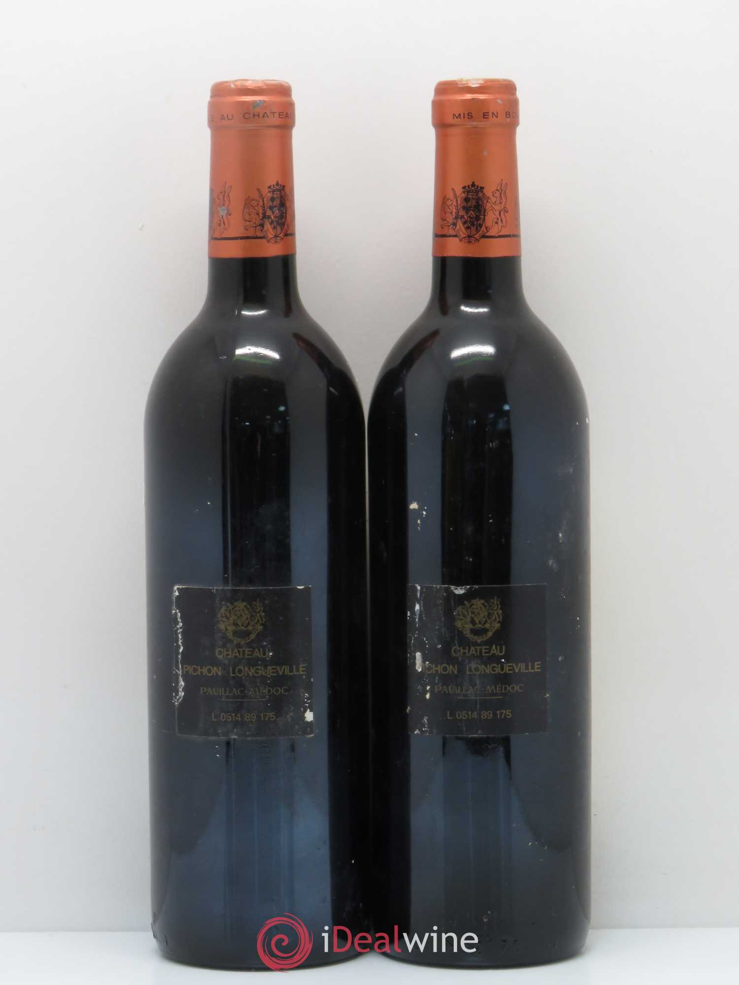 Pichon Longueville Baron 2ème Grand Cru Classé 1989 - Lot de 2 bouteilles - 1