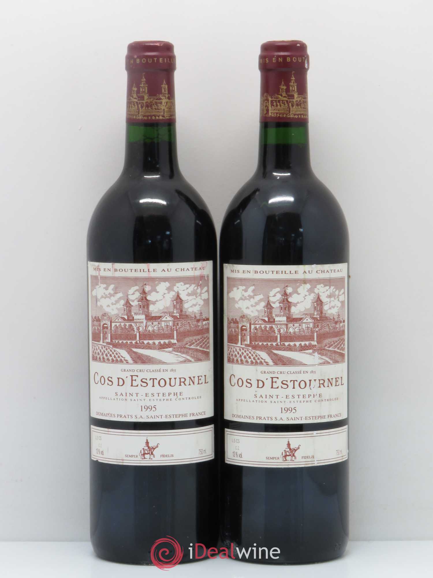 Cos d'Estournel 2ème Grand Cru Classé 1995 - Lot de 2 bouteilles - 0