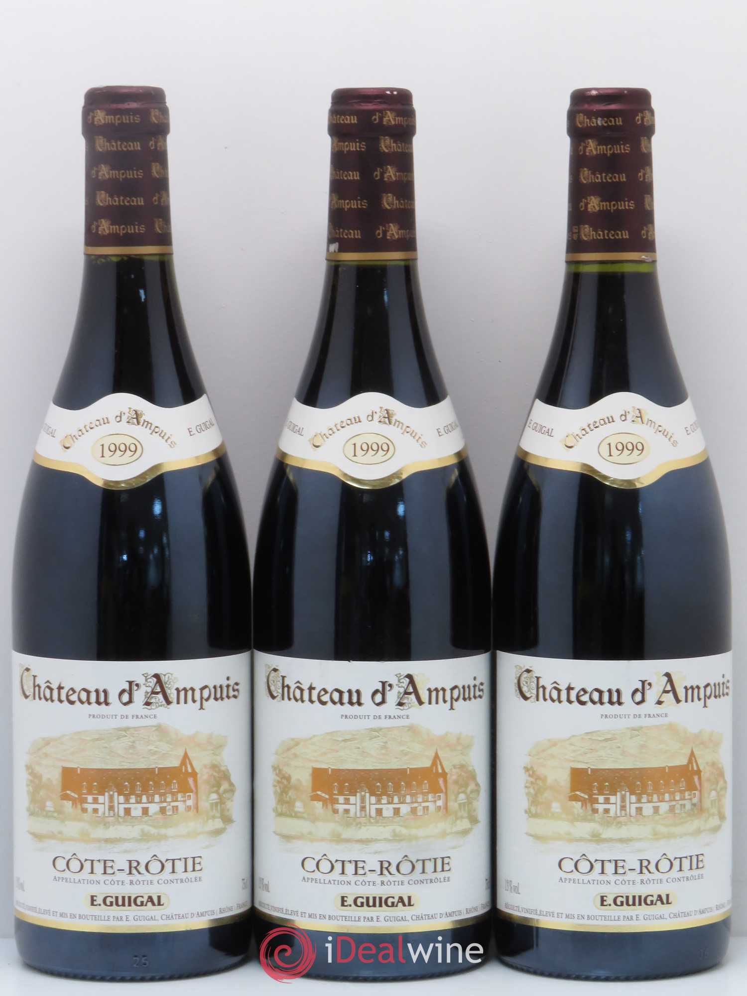 Côte-Rôtie Château d'Ampuis Guigal 1999 - Lot de 3 bouteilles - 0