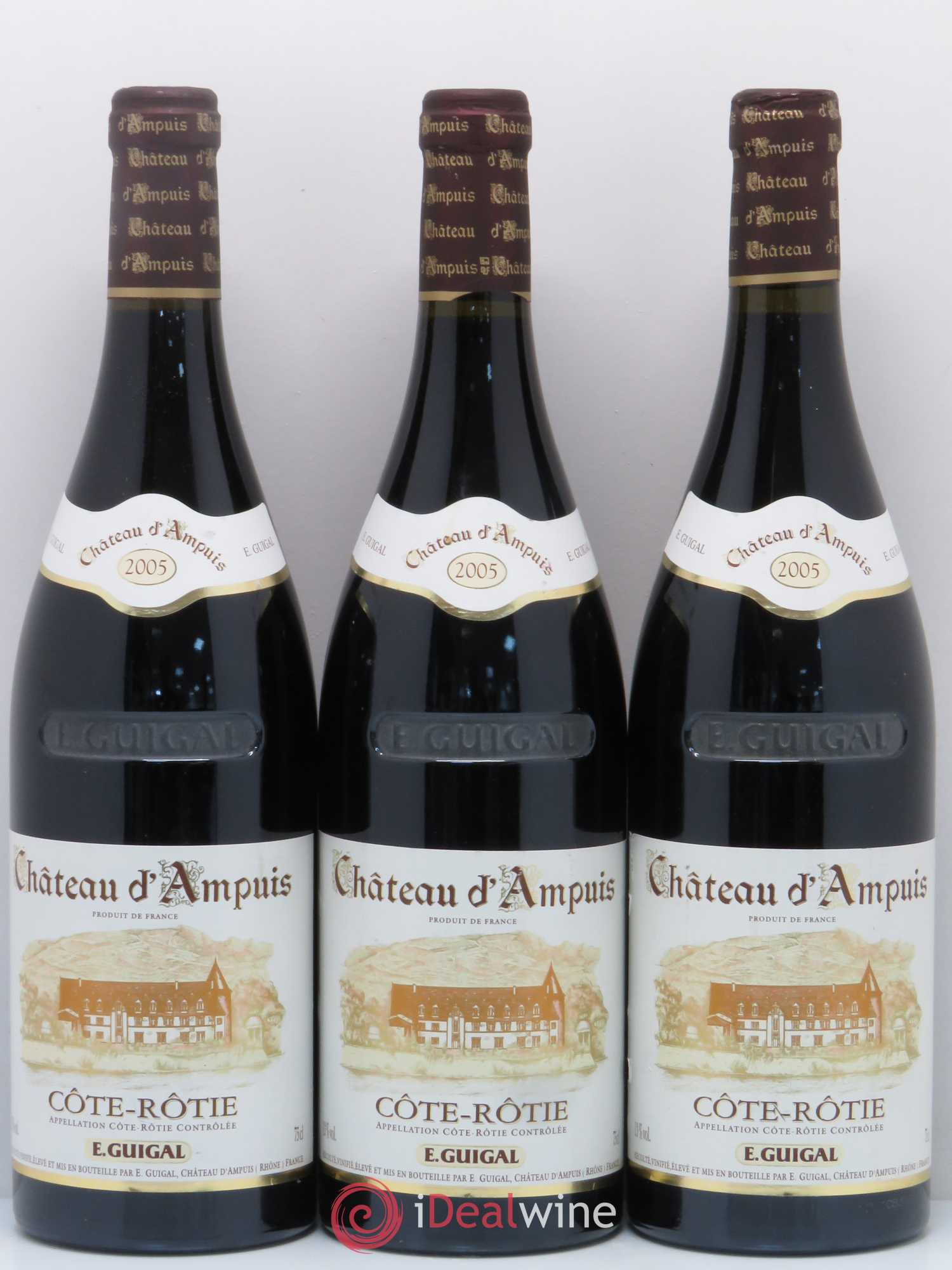 Côte-Rôtie Château d'Ampuis Guigal 2005 - Lot de 3 bouteilles - 0