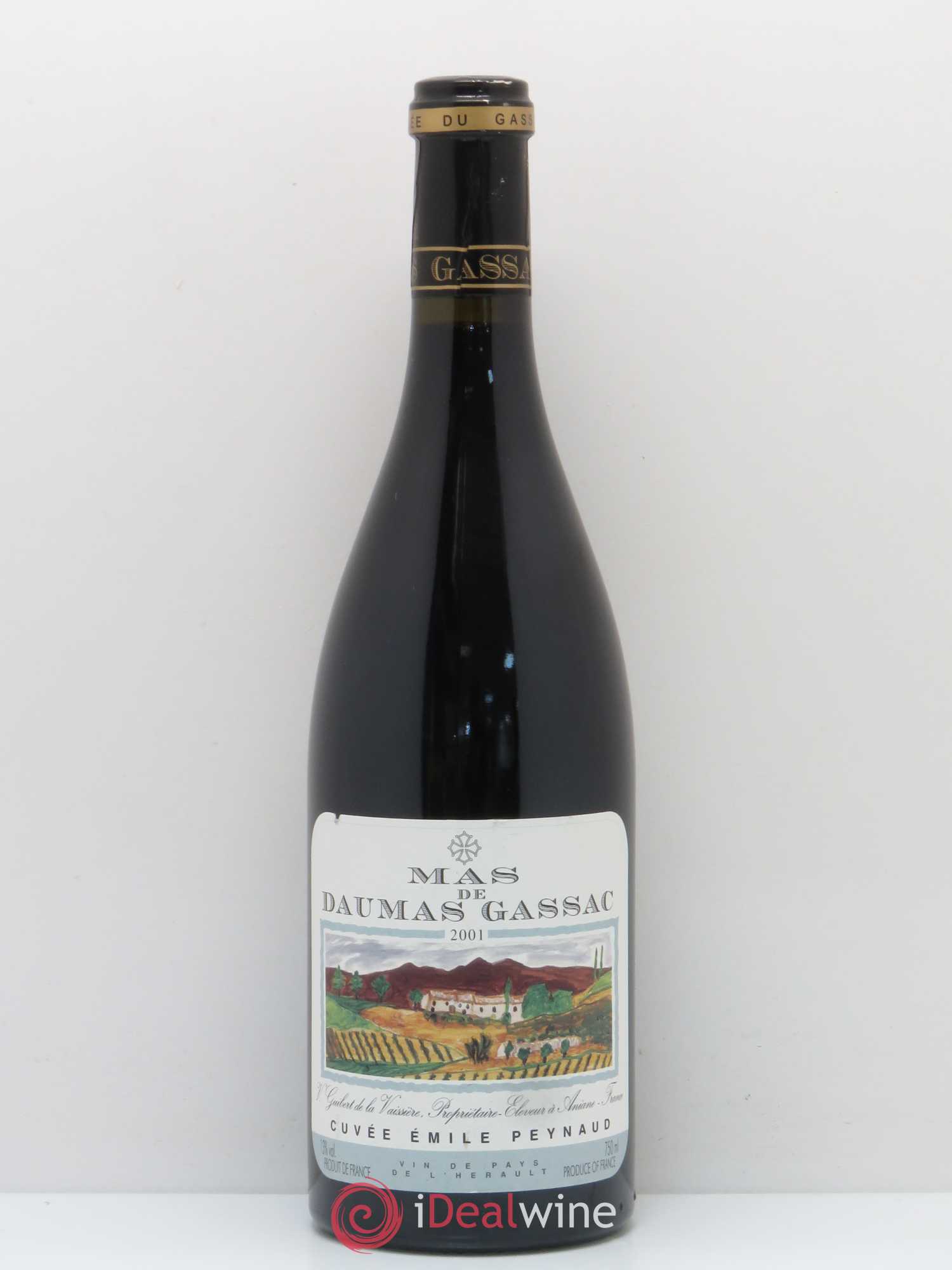 Pays d'Hérault Mas de Daumas Gassac Cuvée Emile Peynaud Famille Guibert de La Vaissière 2001 - Lot de 1 bouteille - 0
