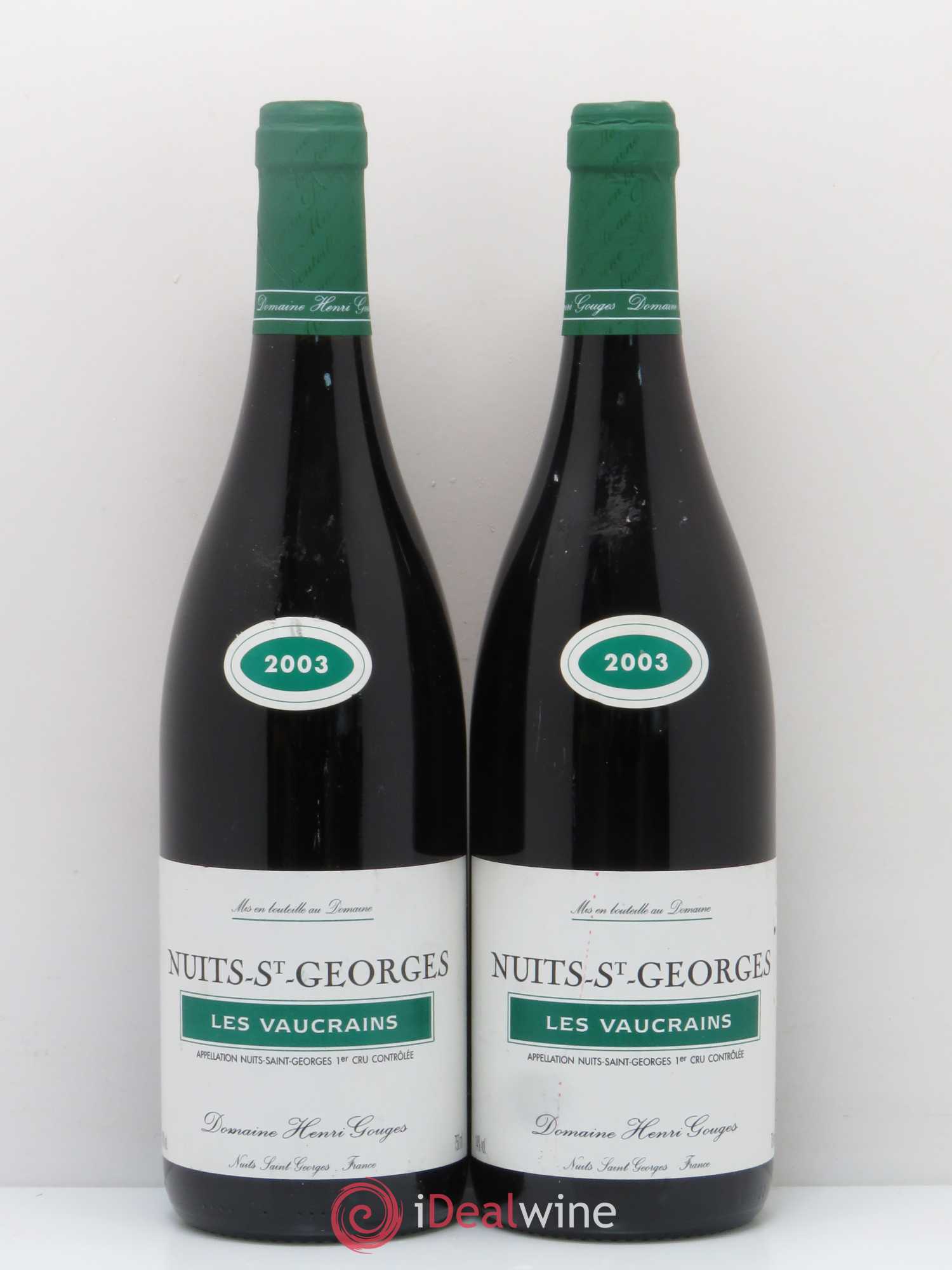 Nuits-Saint-Georges 1er Cru Les Vaucrains Henri Gouges 2003 - Lot de 2 bouteilles - 0