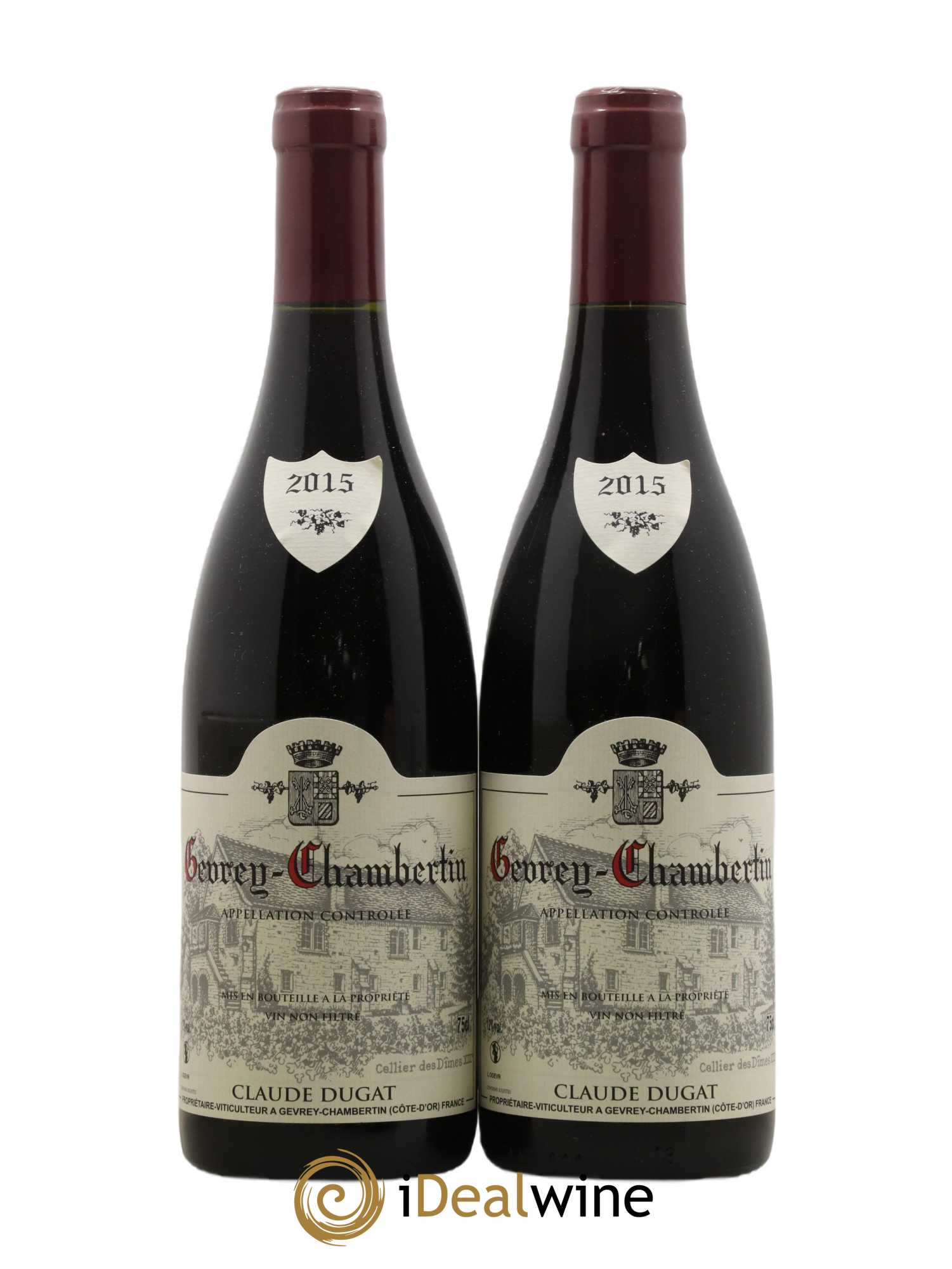 Gevrey-Chambertin Claude Dugat 2015 - Lot de 2 bouteilles - 0