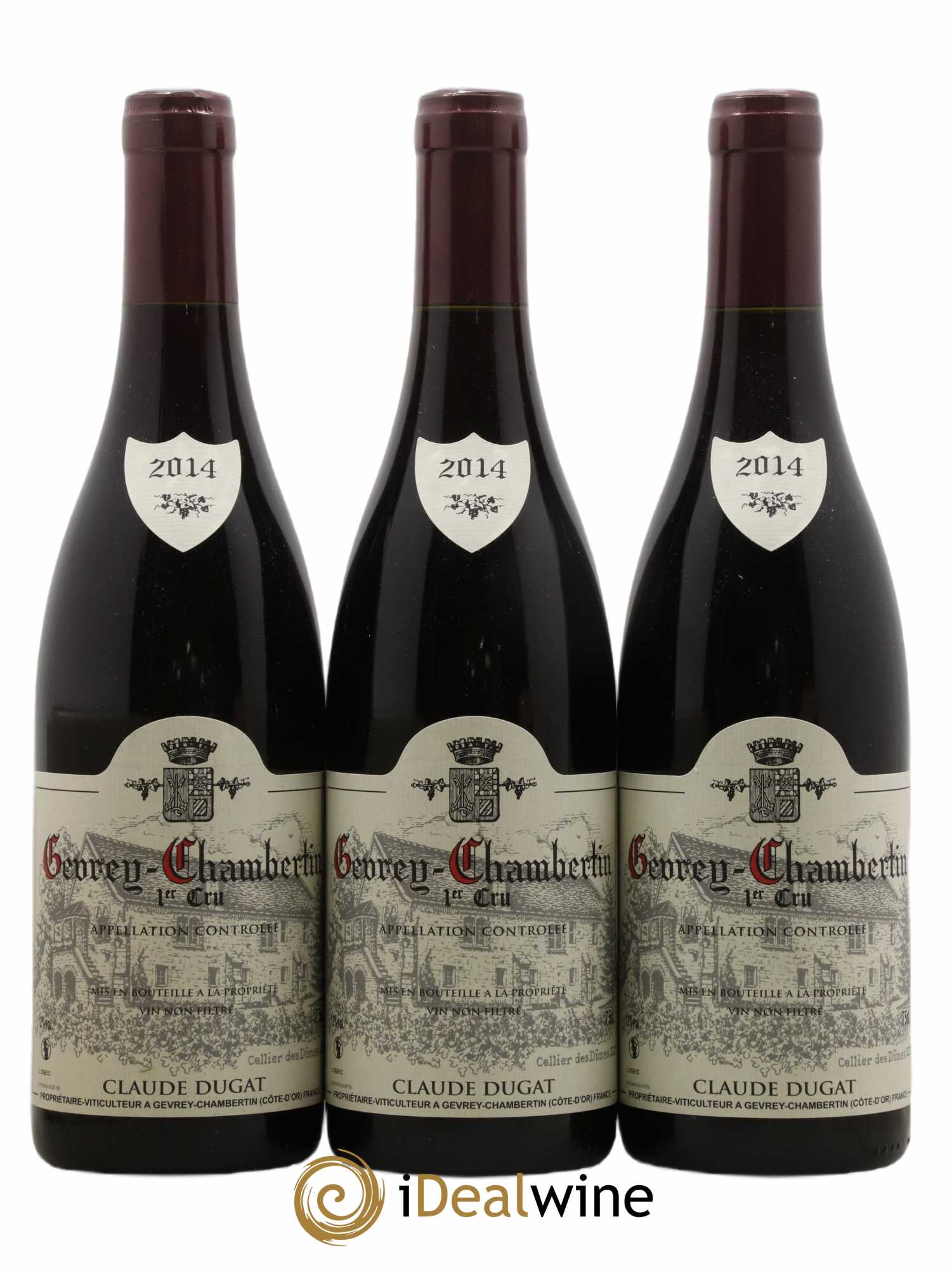 Gevrey-Chambertin 1er Cru Claude Dugat 2014 - Lot de 3 bouteilles - 0