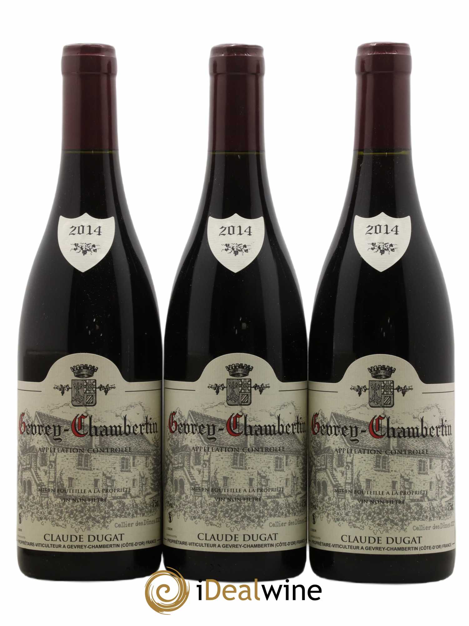Gevrey-Chambertin Claude Dugat 2014 - Lot de 3 bouteilles - 0