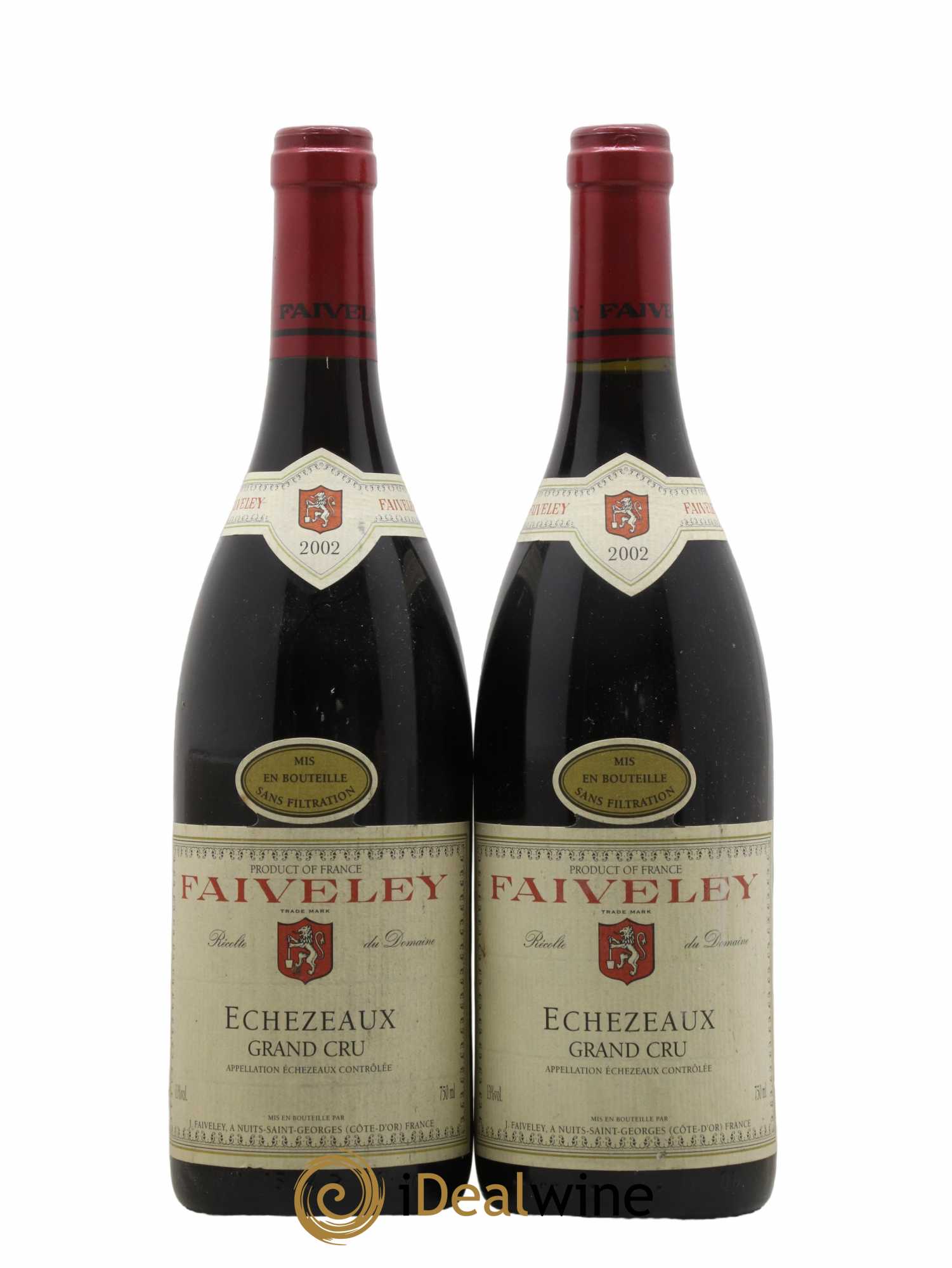 Echezeaux Grand Cru Faiveley 2002 - Lot de 2 bouteilles - 0