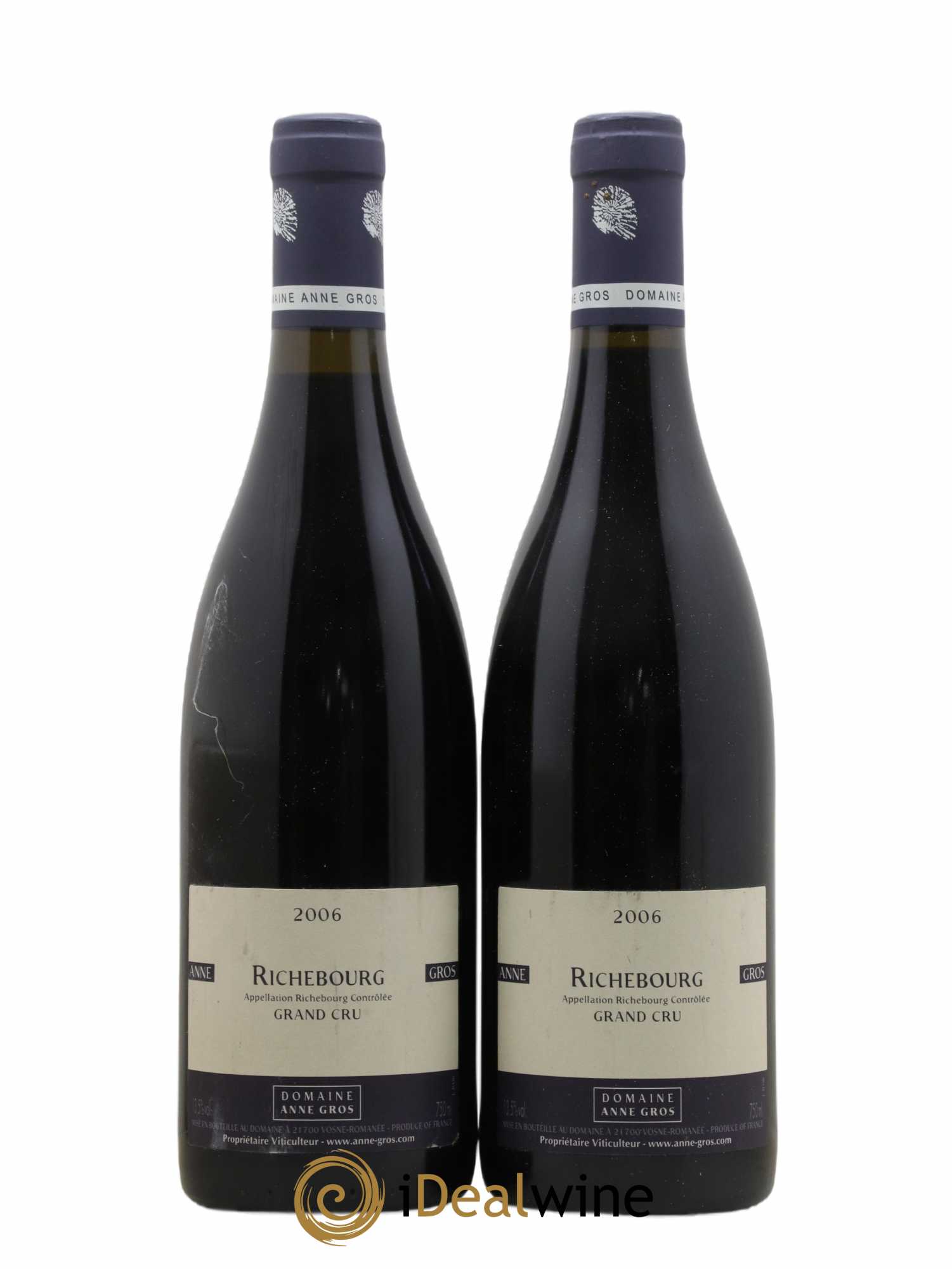 Richebourg Grand Cru Anne Gros 2006 - Lot de 2 bouteilles - 0