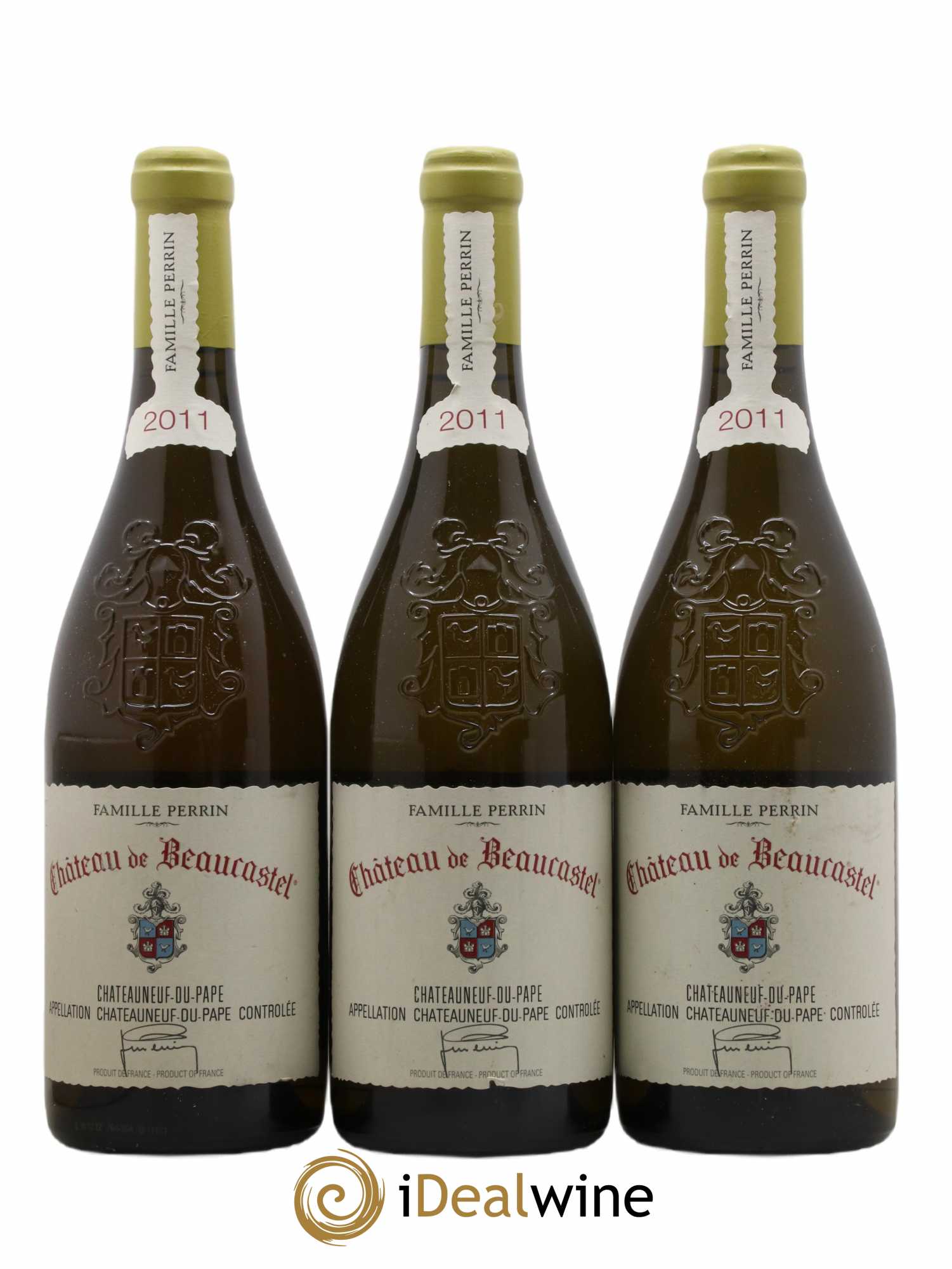 Châteauneuf-du-Pape Château de Beaucastel Famille Perrin 2011 - Lot de 3 bouteilles - 0