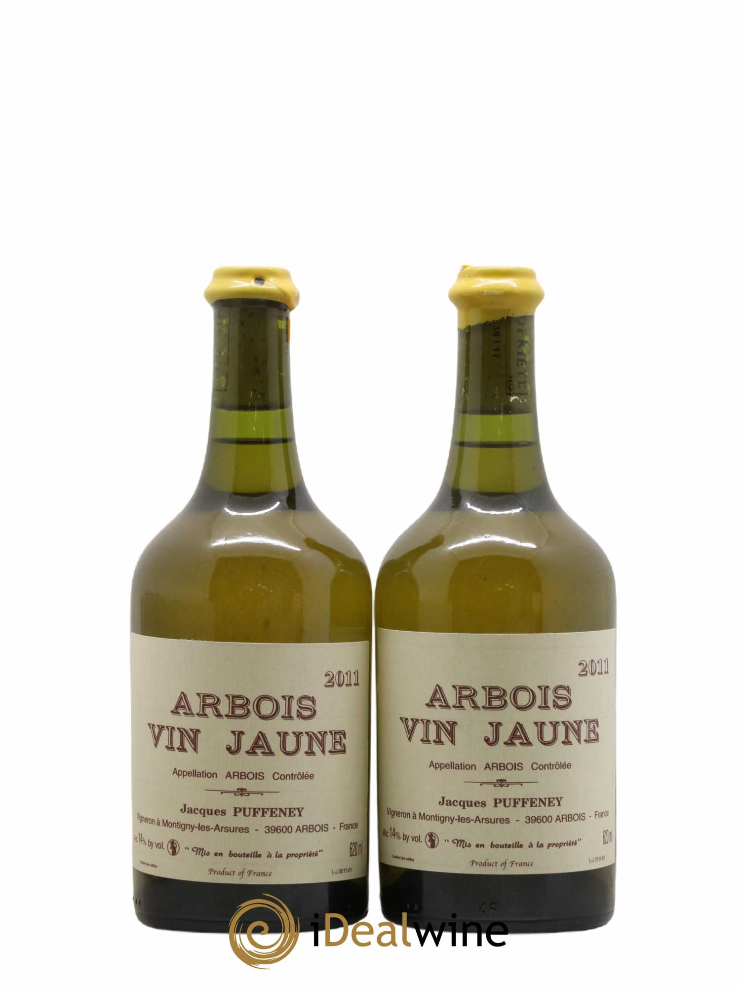 Arbois Vin Jaune Jacques Puffeney 2011 - Lot de 2 bouteilles - 0