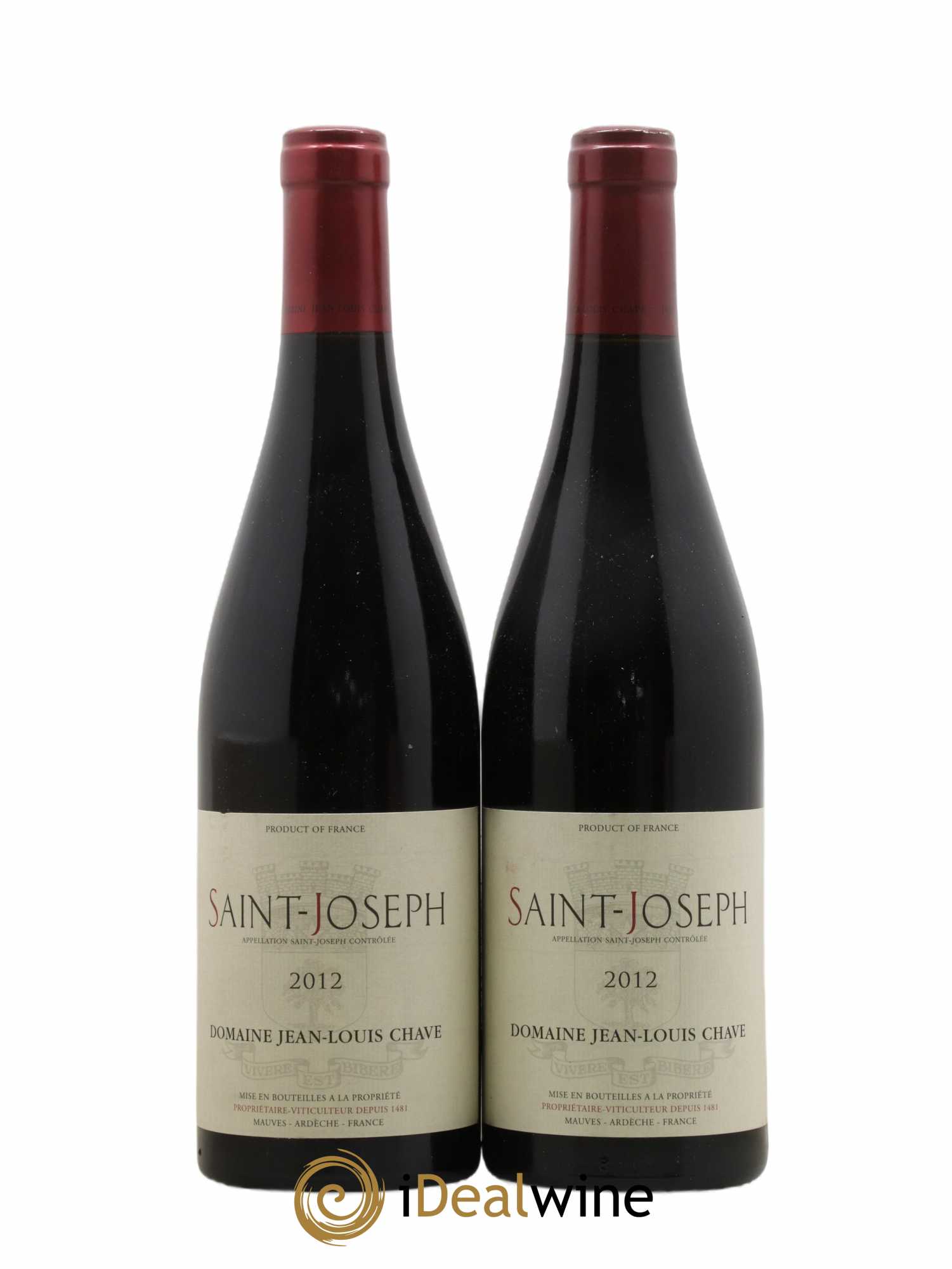 Saint-Joseph Jean-Louis Chave 2012 - Lot of 2 bottles - 0