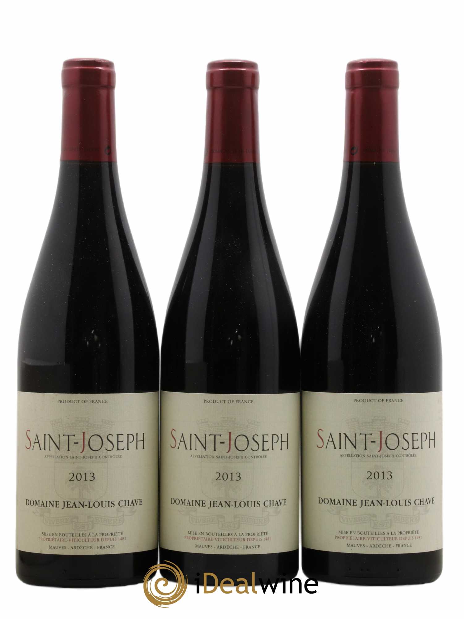 Saint-Joseph Jean-Louis Chave 2013 - Lot de 3 bouteilles - 0
