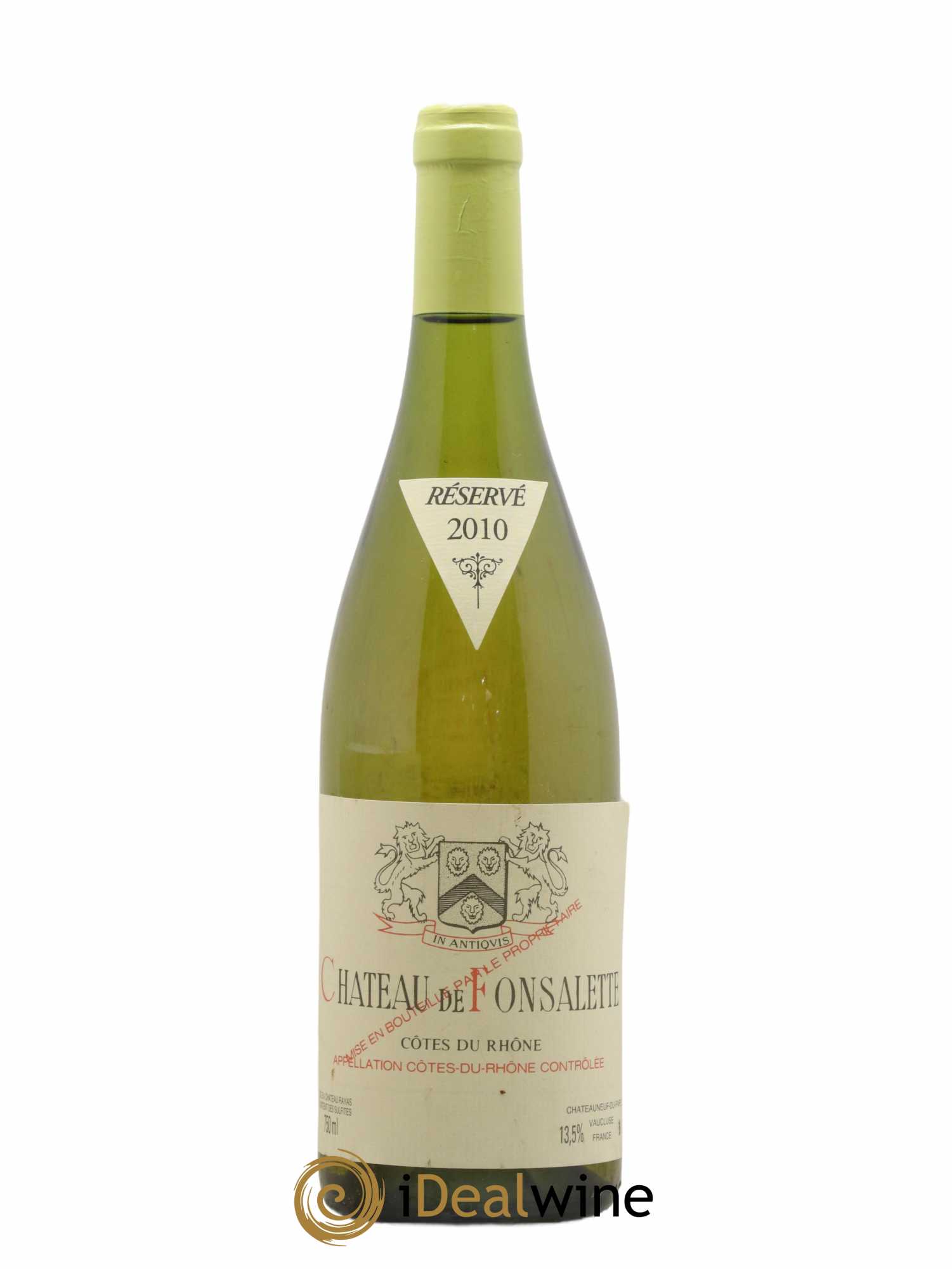 Côtes-du-Rhône Château de Fonsalette Emmanuel Reynaud 2010 - Lot de 1 bouteille - 0