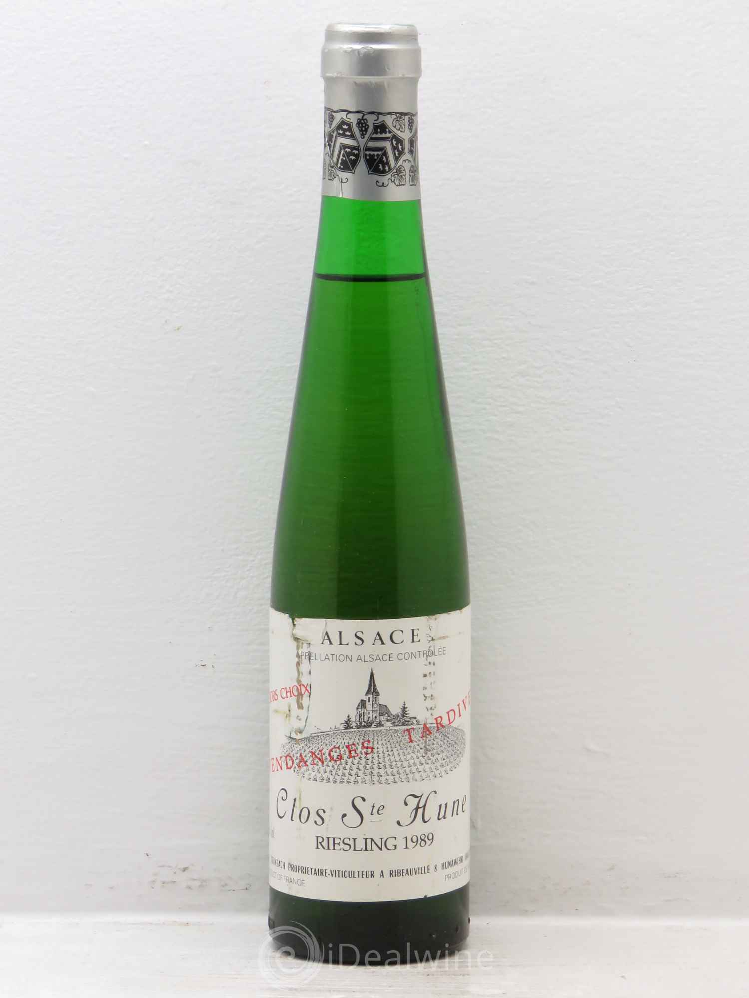 Alsace Riesling Clos Sainte-Hune Trimbach (Domaine) VT Hors choix 1989 - Posten von 1 Demi-Flasche - 0