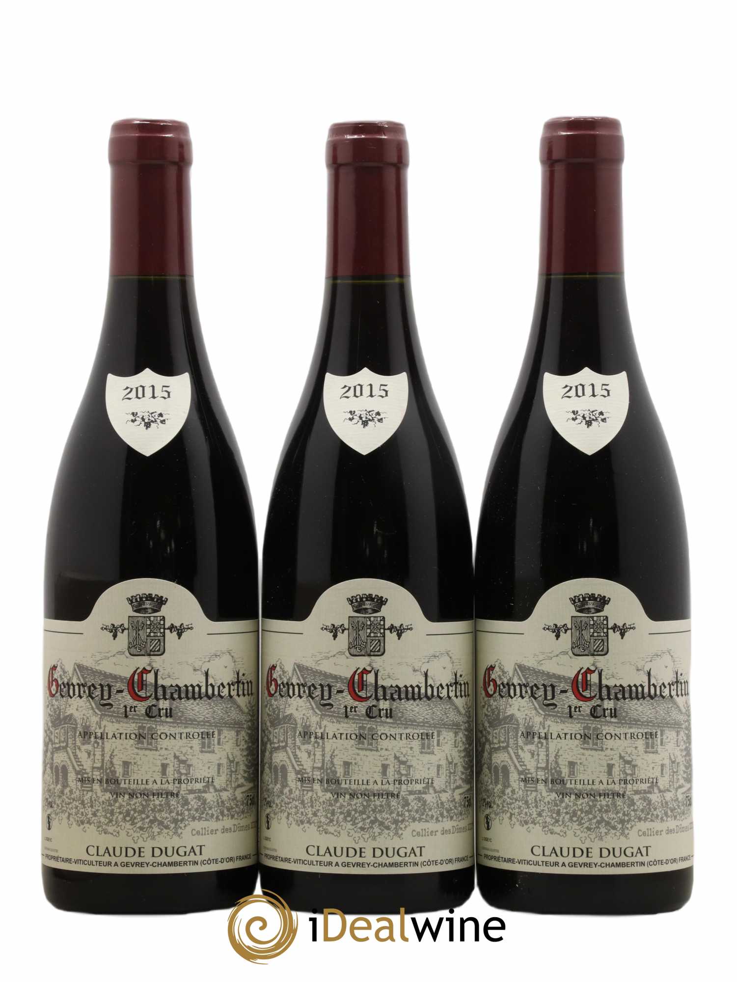 Gevrey-Chambertin 1er Cru Claude Dugat 2015 - Lot de 3 bouteilles - 0