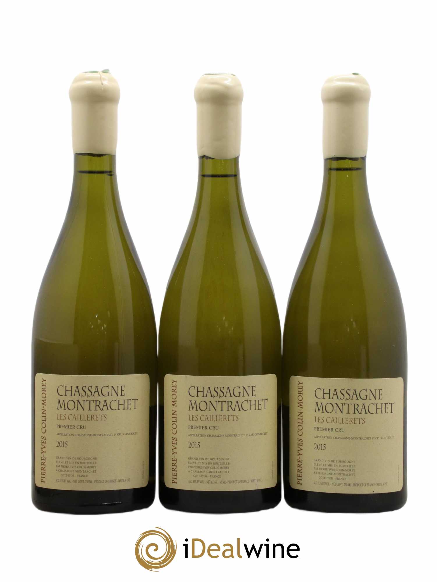 Chassagne-Montrachet 1er Cru Les Caillerets Pierre-Yves Colin Morey 2015 - Lot de 3 bouteilles - 0