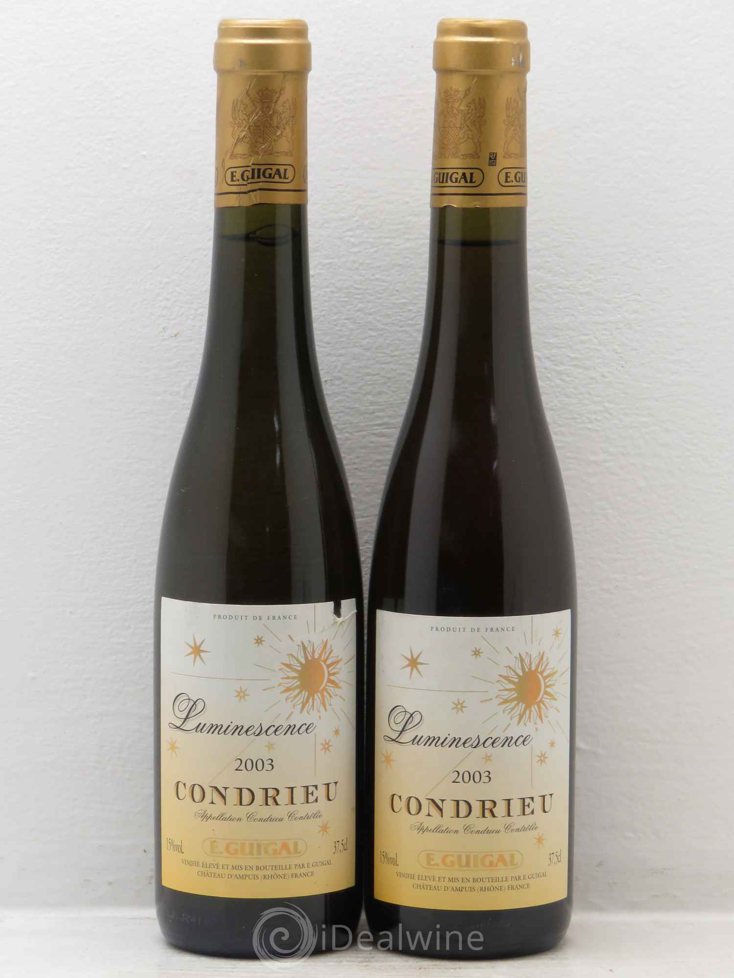 Condrieu Luminescence Guigal 2003 - Posten von 2 Demi-Flaschen - 0