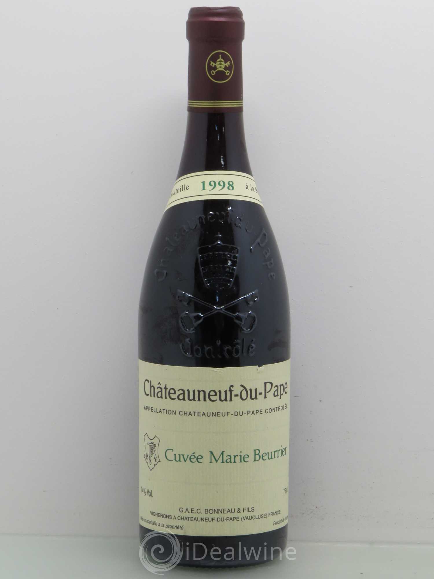 Châteauneuf-du-Pape Marie Beurrier Henri Bonneau & Fils 1998 - Lot de 1 bouteille - 0